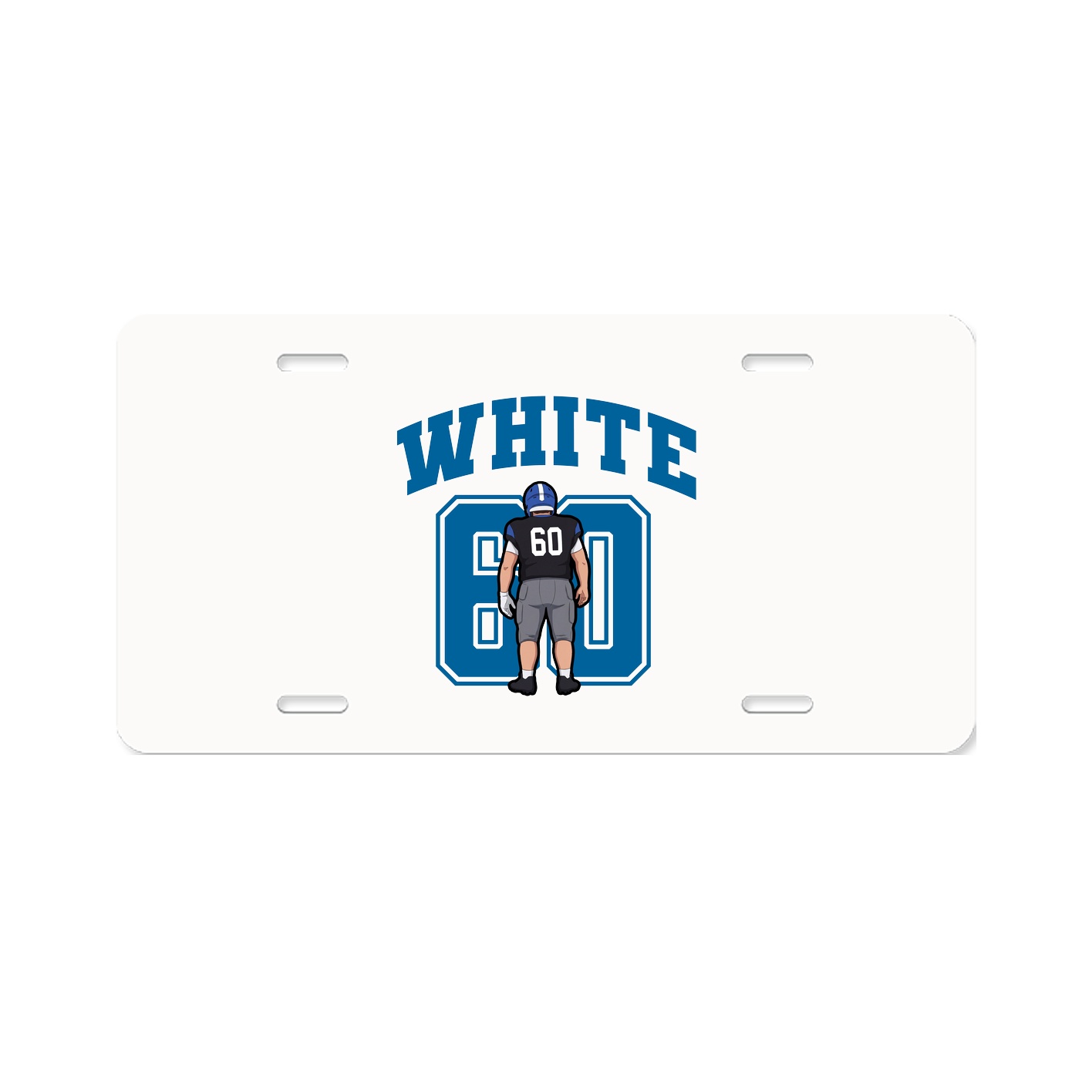 License Plate — Number in Classic