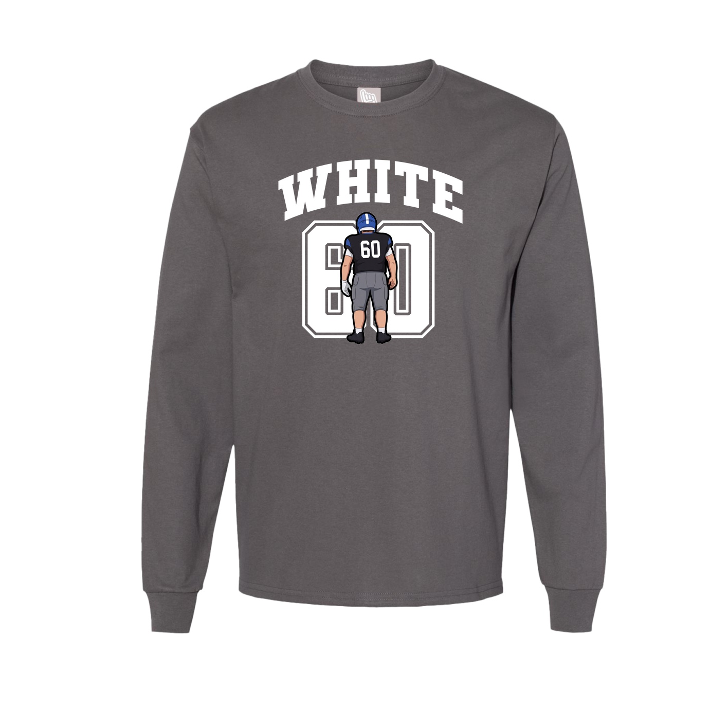 Long Sleeve Tee — Number in Grey
