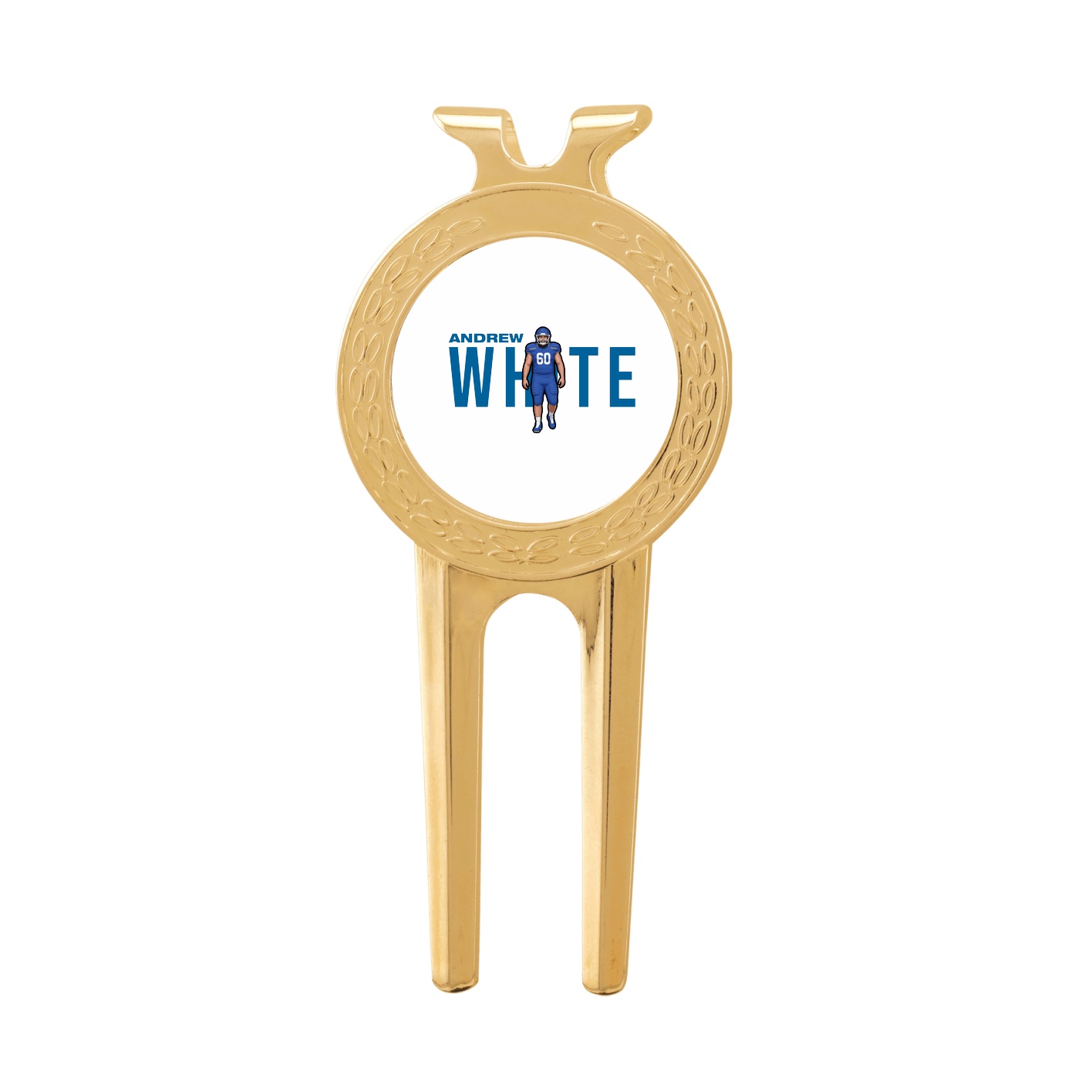 Divot Tool with Ball Marker — Player Name in Classic