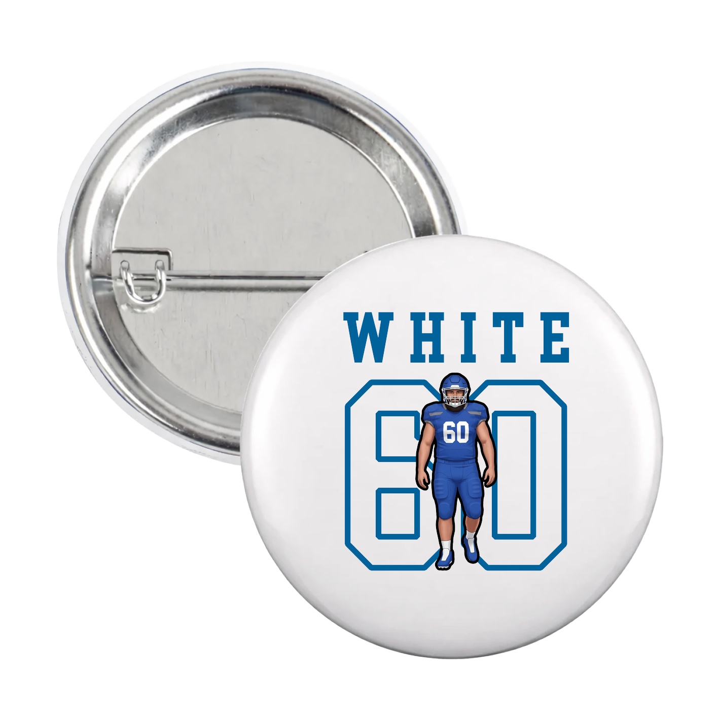 Game Day Button — Shirsey in White