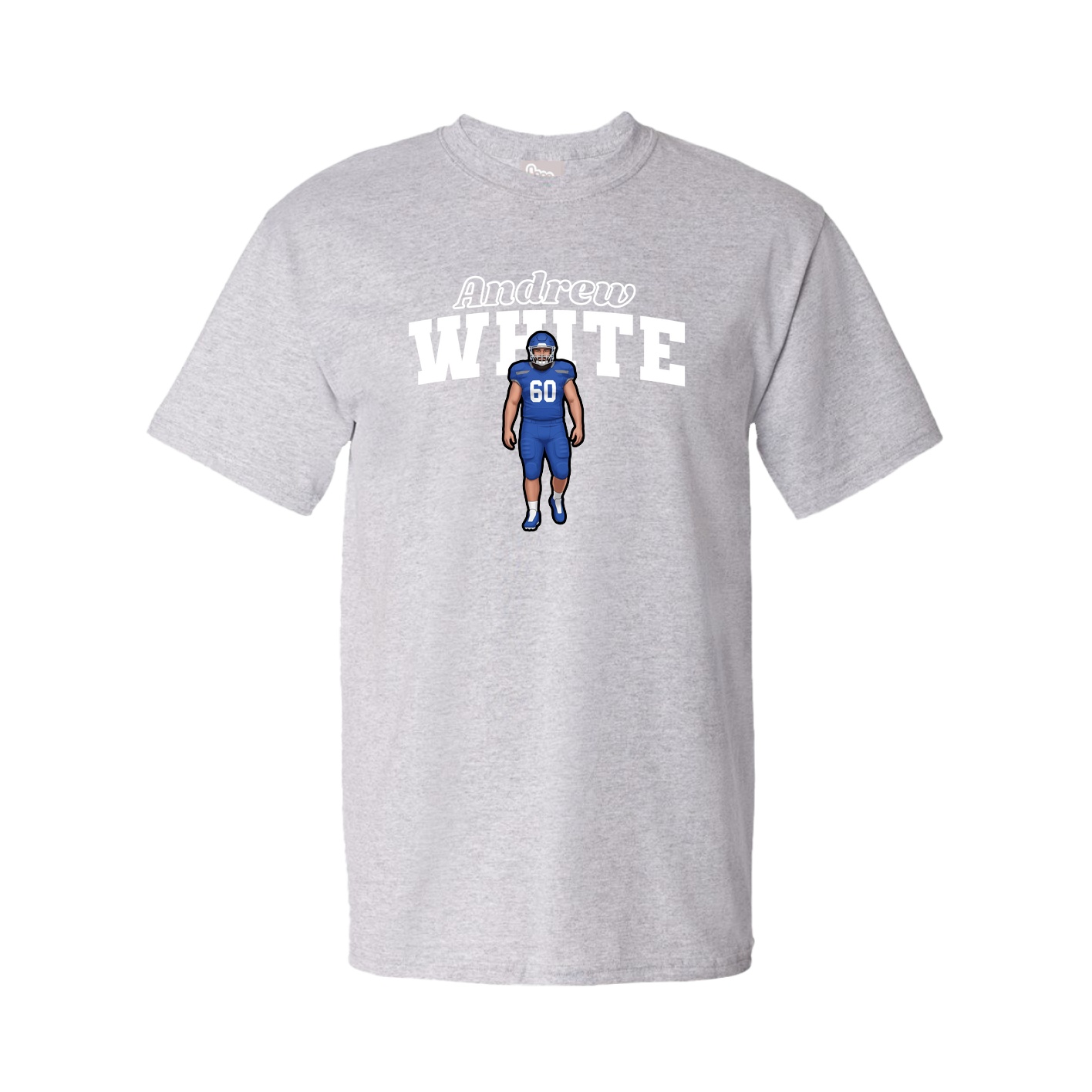 Youth Tee — Name Arch in Grey