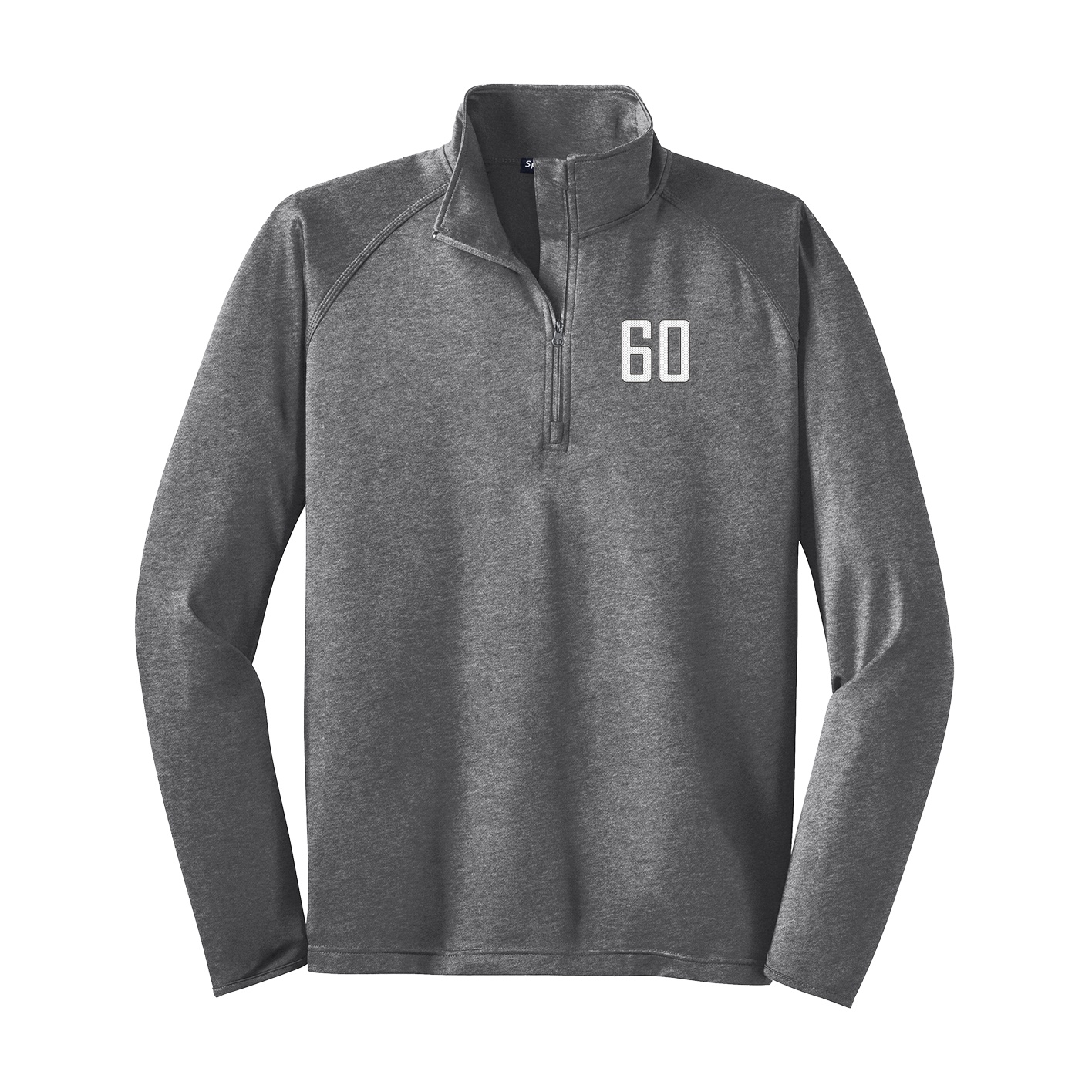 Q-Zip Pullover — Front Shirsy in Grey