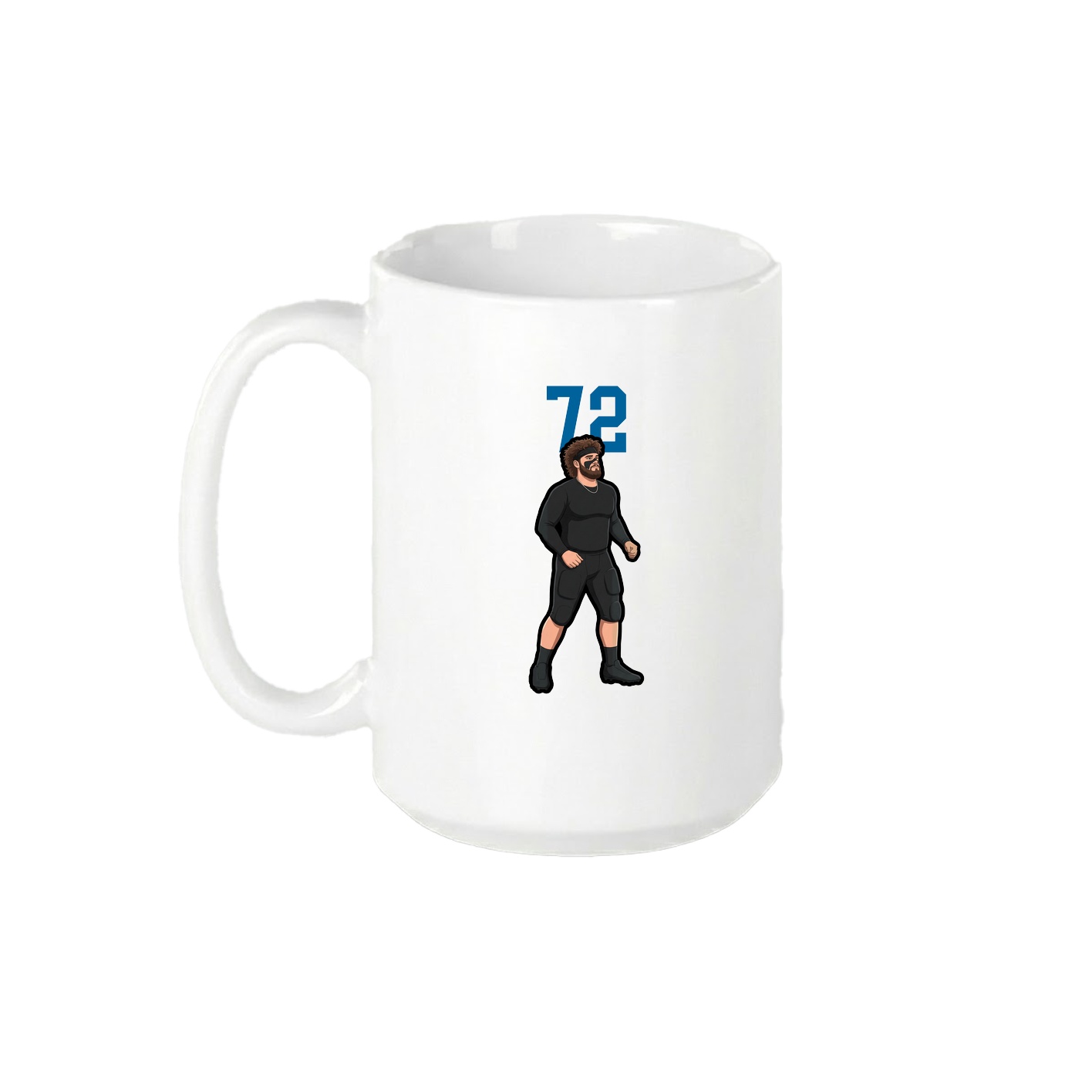 15oz Coffee Mug — Number Top in White