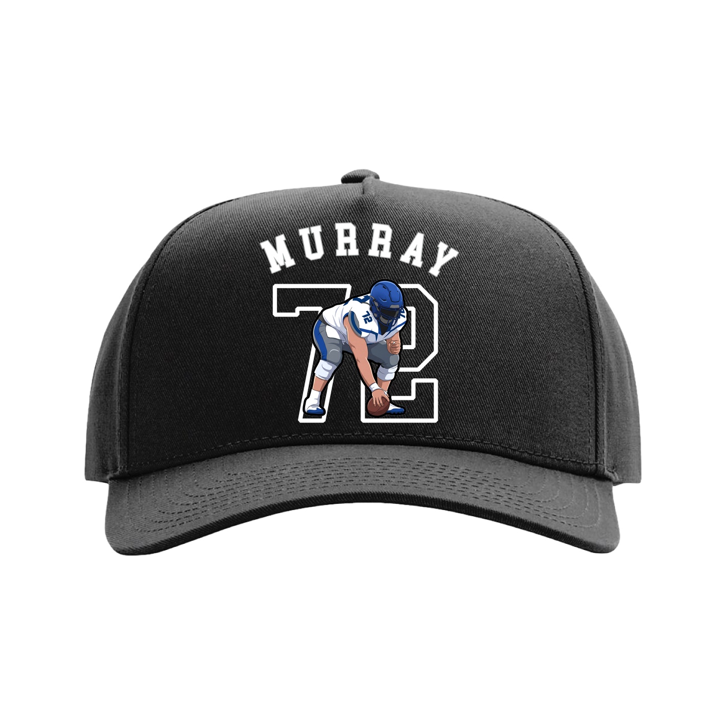 Full Fabric Five-Panel Champ Cap — Shirsey Arch in Black