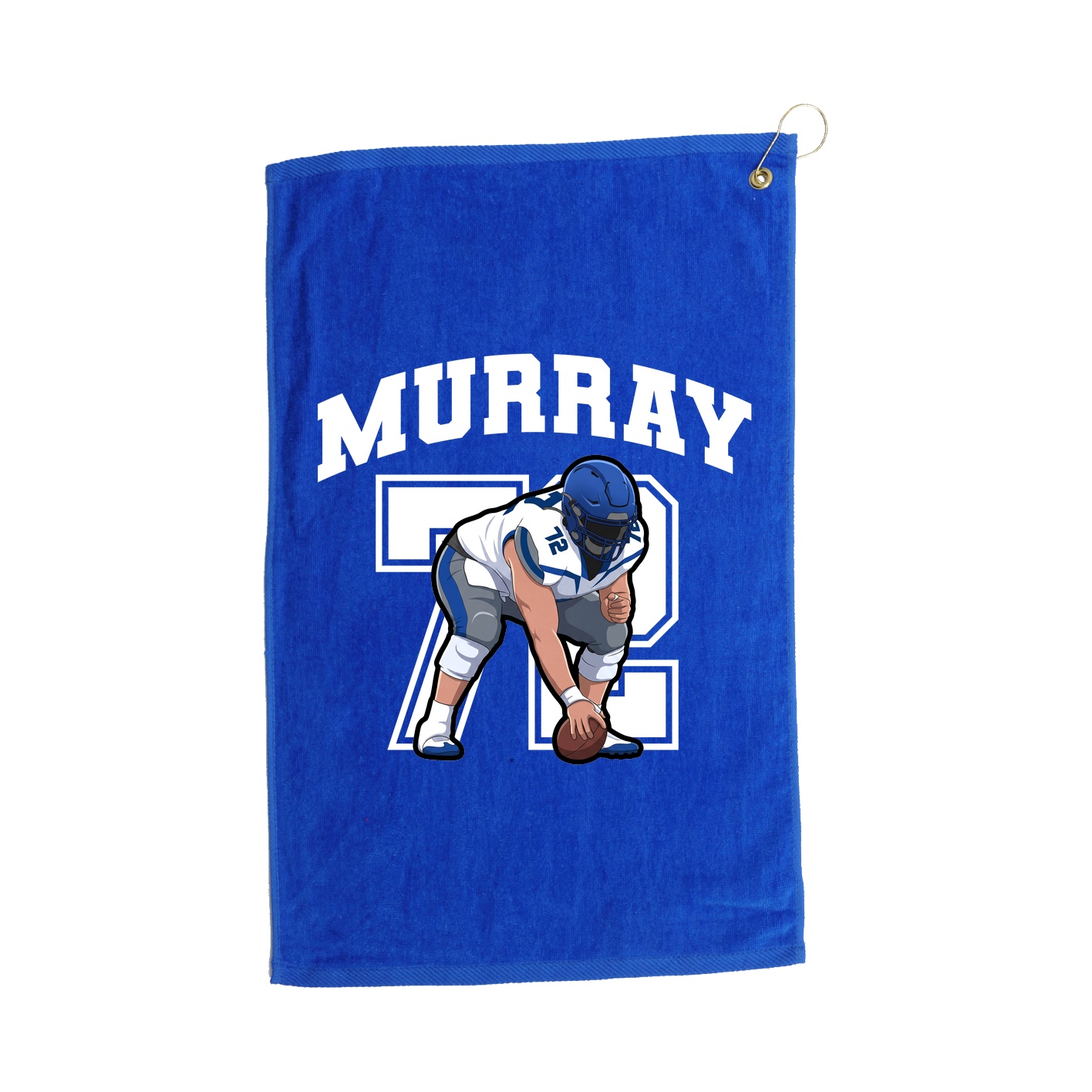 Golf Towel — Number in Royal