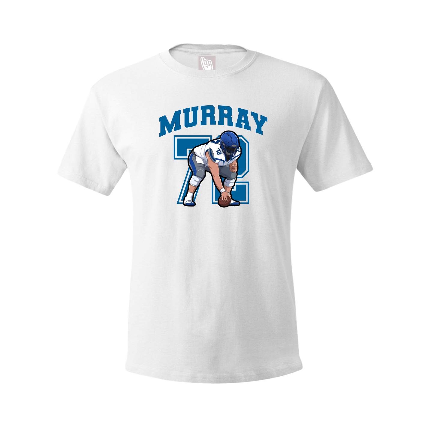 Youth Tee — Number in White