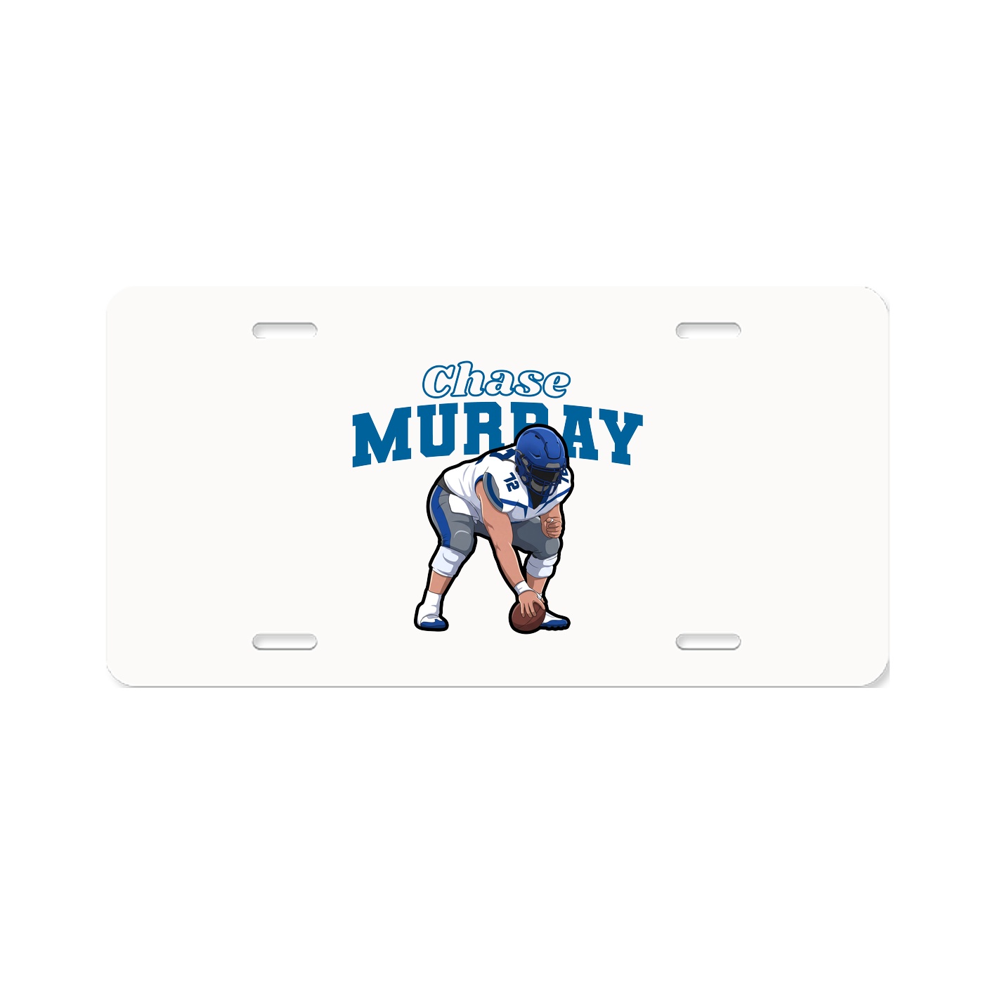 License Plate — Name Arch in Classic