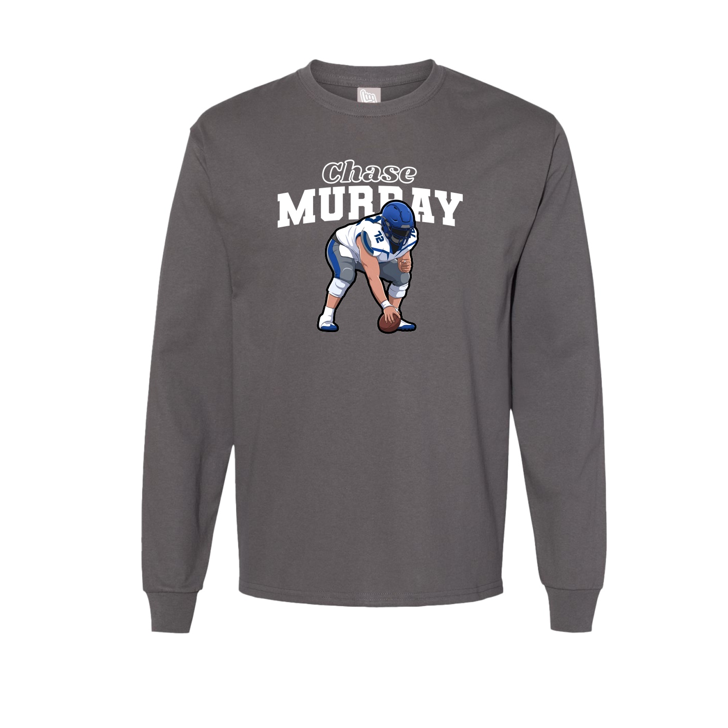 Long Sleeve Tee — Name Arch in Grey
