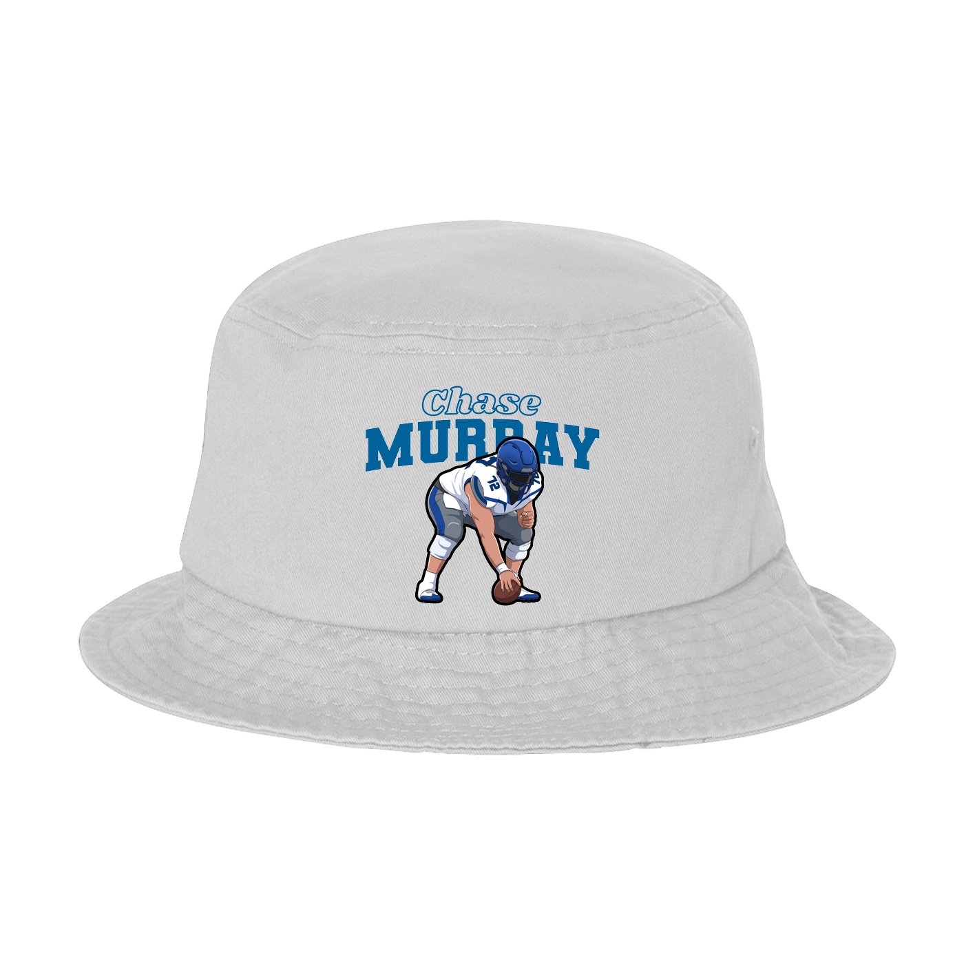 Bucket Cap — Name Arch in White