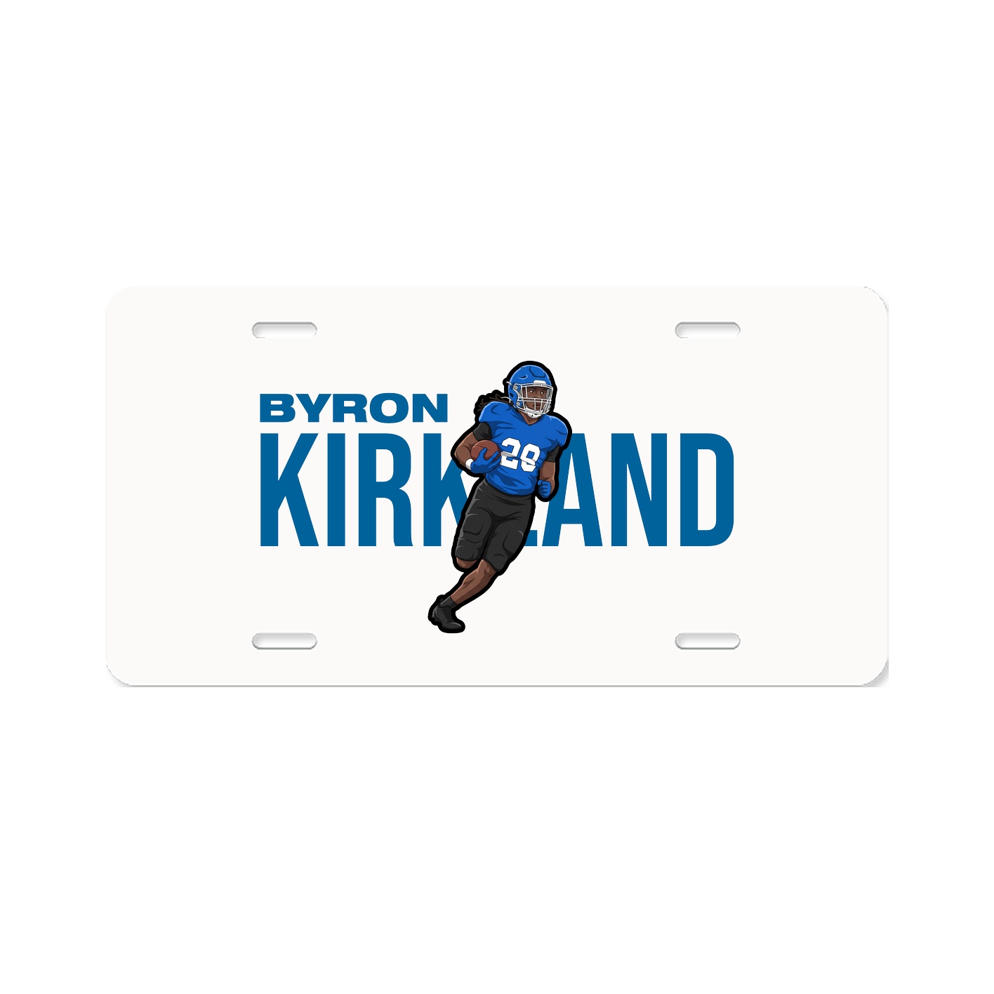 License Plate — Player Name in Classic