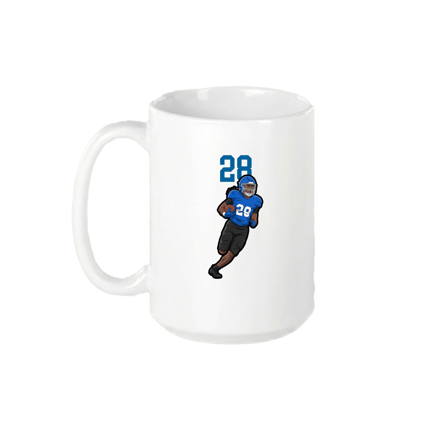 15oz Coffee Mug — Number Top in White