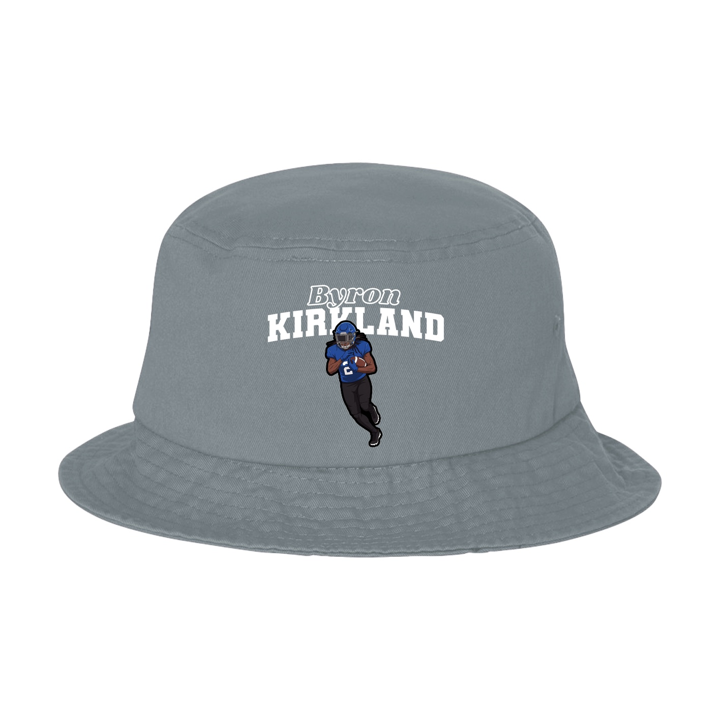 Bucket Cap — Name Arch in Grey