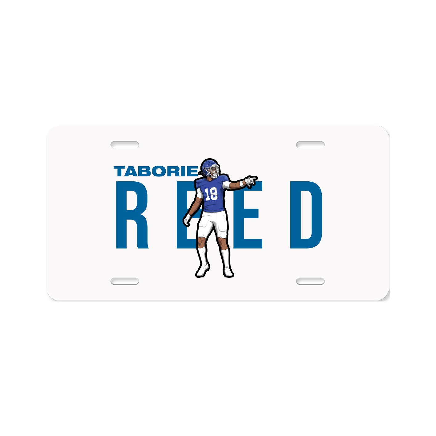 License Plate — Player Name in Classic