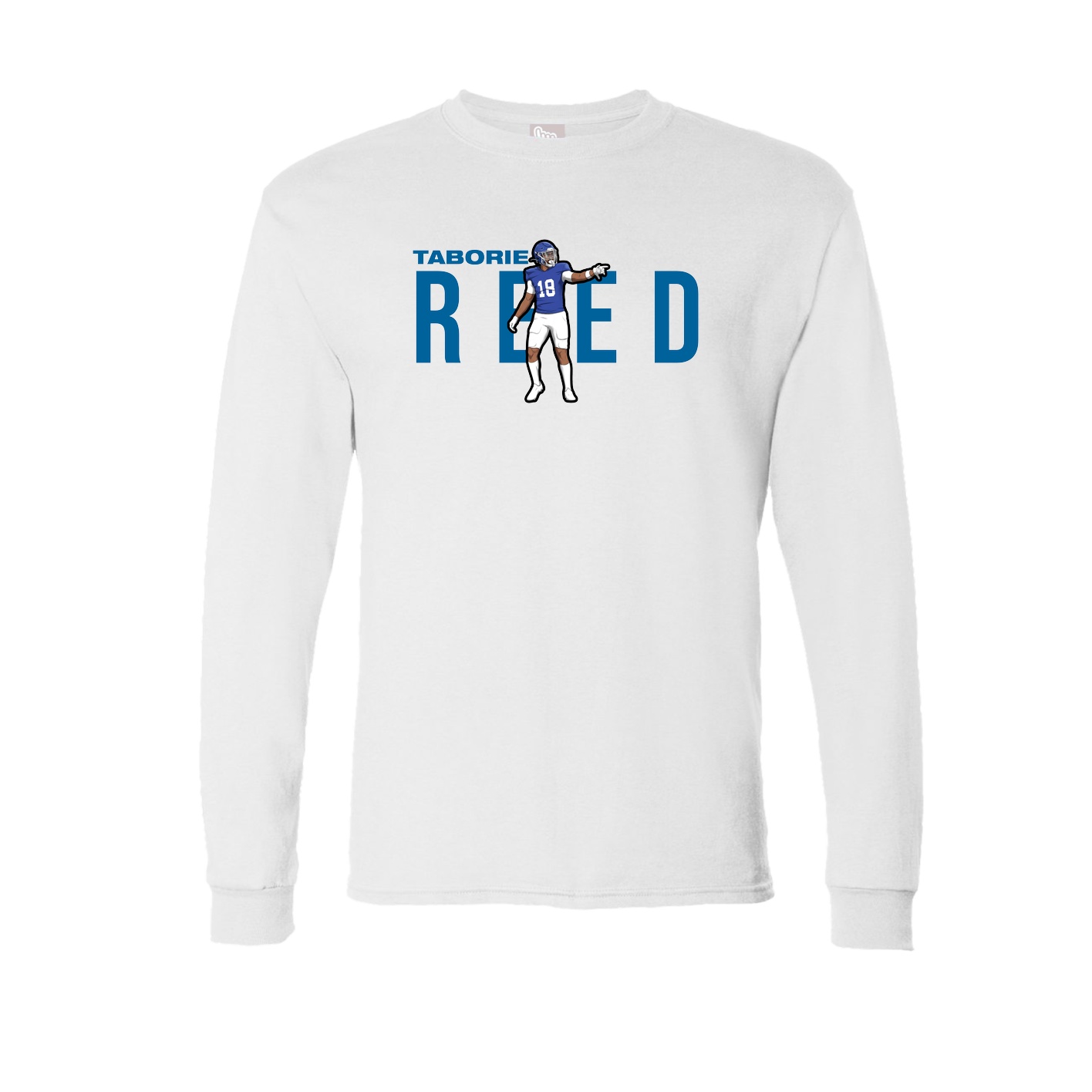Long Sleeve Tee — Player Name in White