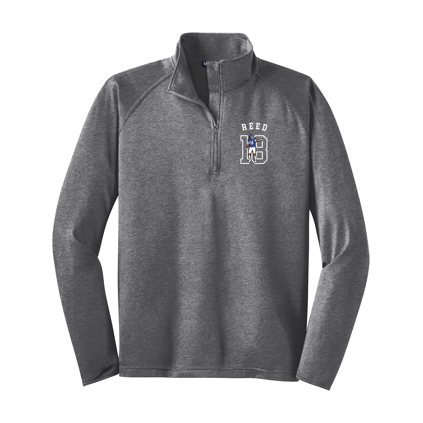 Q-Zip Pullover — Shirsey Arch in Grey