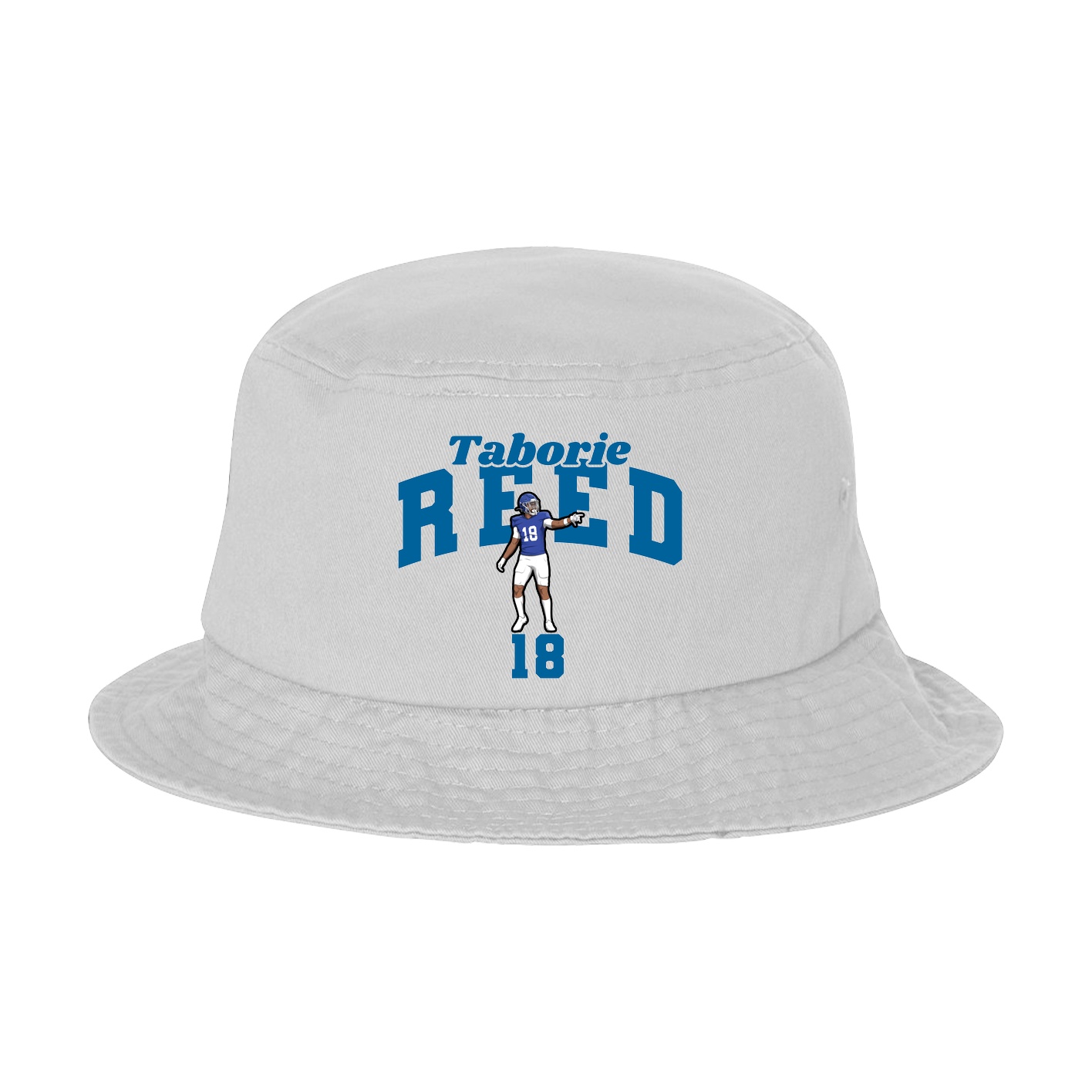 Bucket Cap — Signature Arch in White