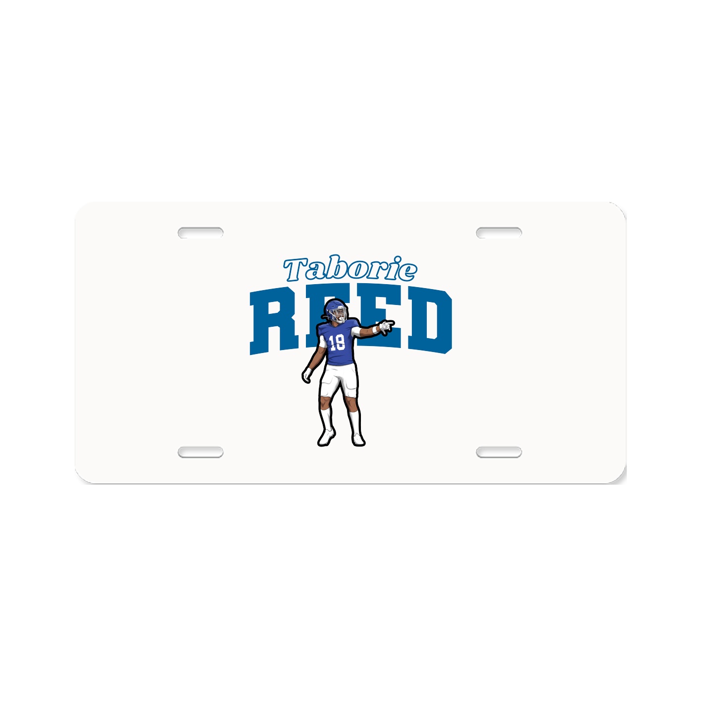 License Plate — Name Arch in Classic