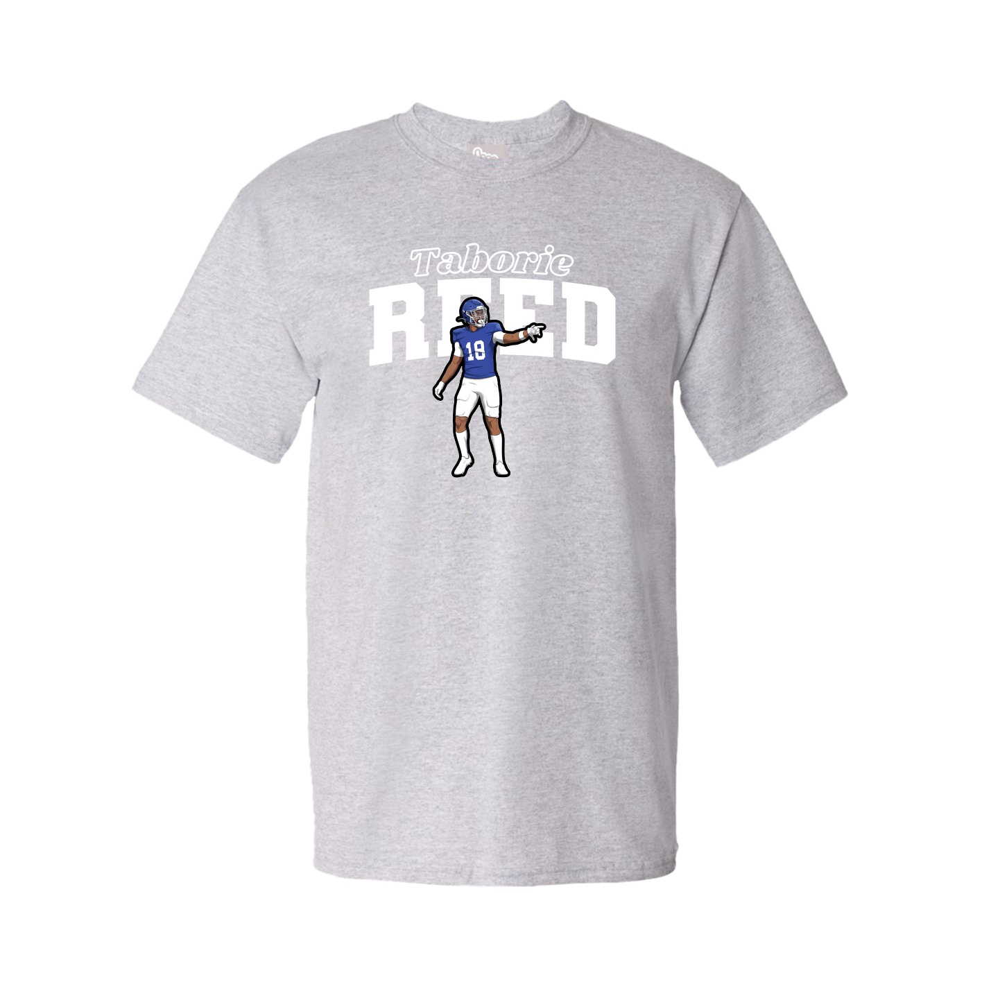 Youth Tee — Name Arch in Grey