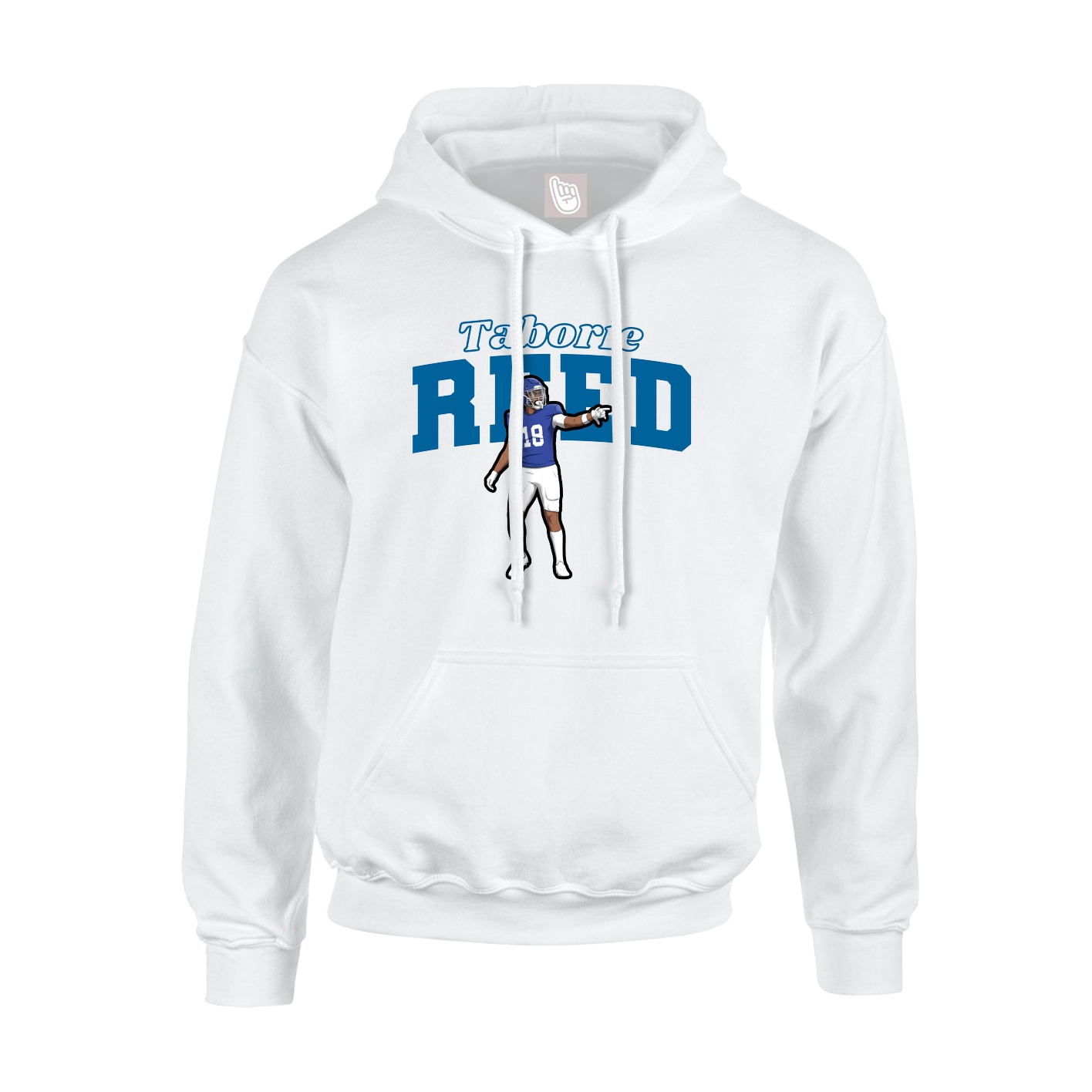 Hoodie — Name Arch in White