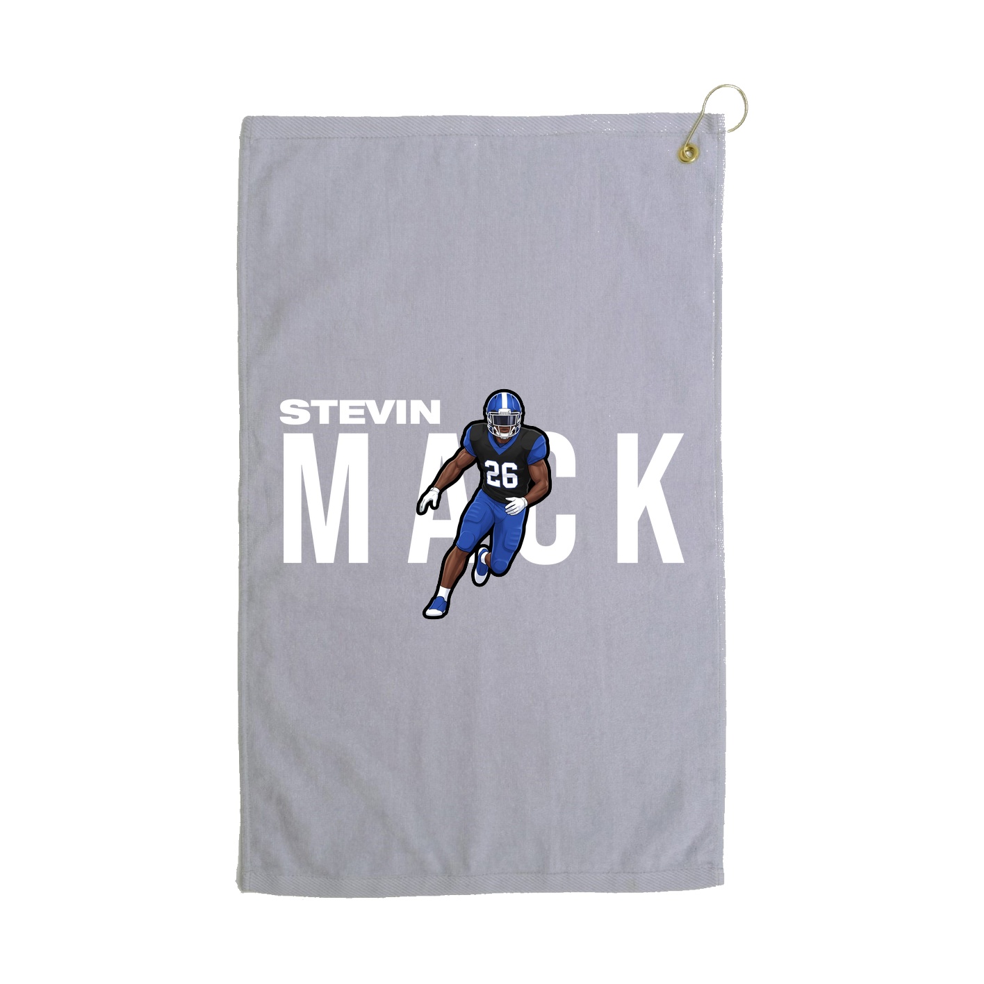Golf Towel — Player Name in Grey