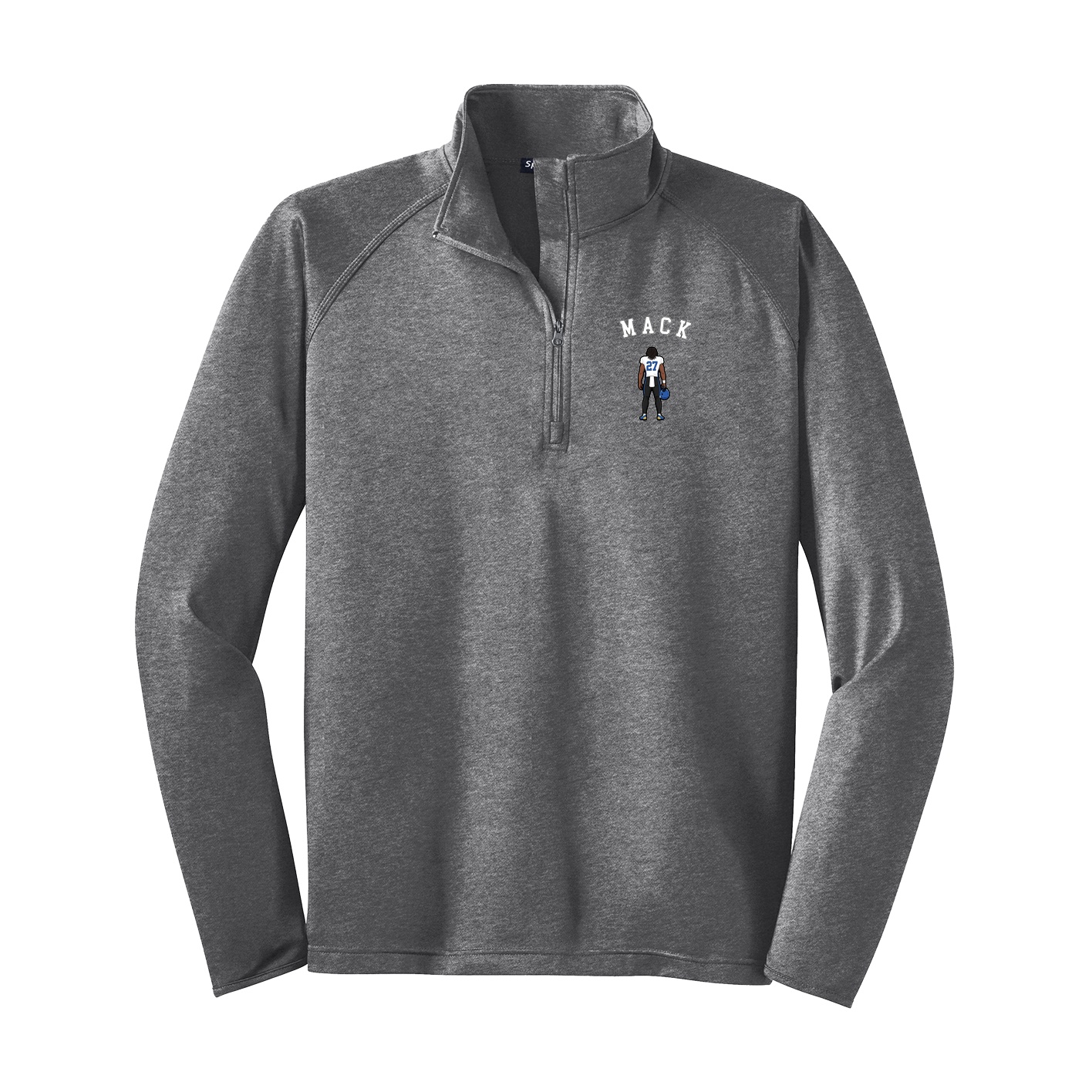 Q-Zip Pullover — Shirsey Arch in Grey