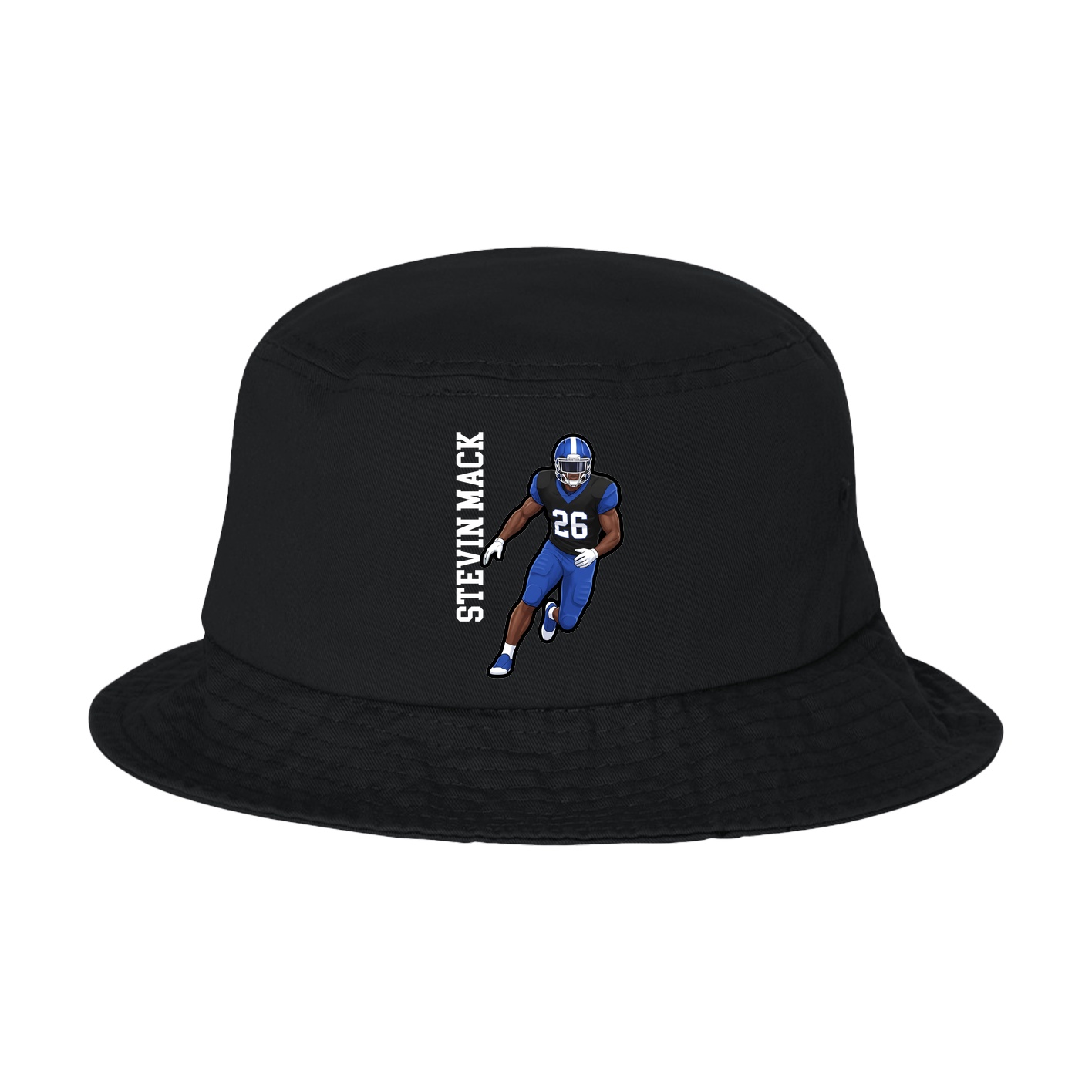 Bucket Cap — Name Vertical in Black