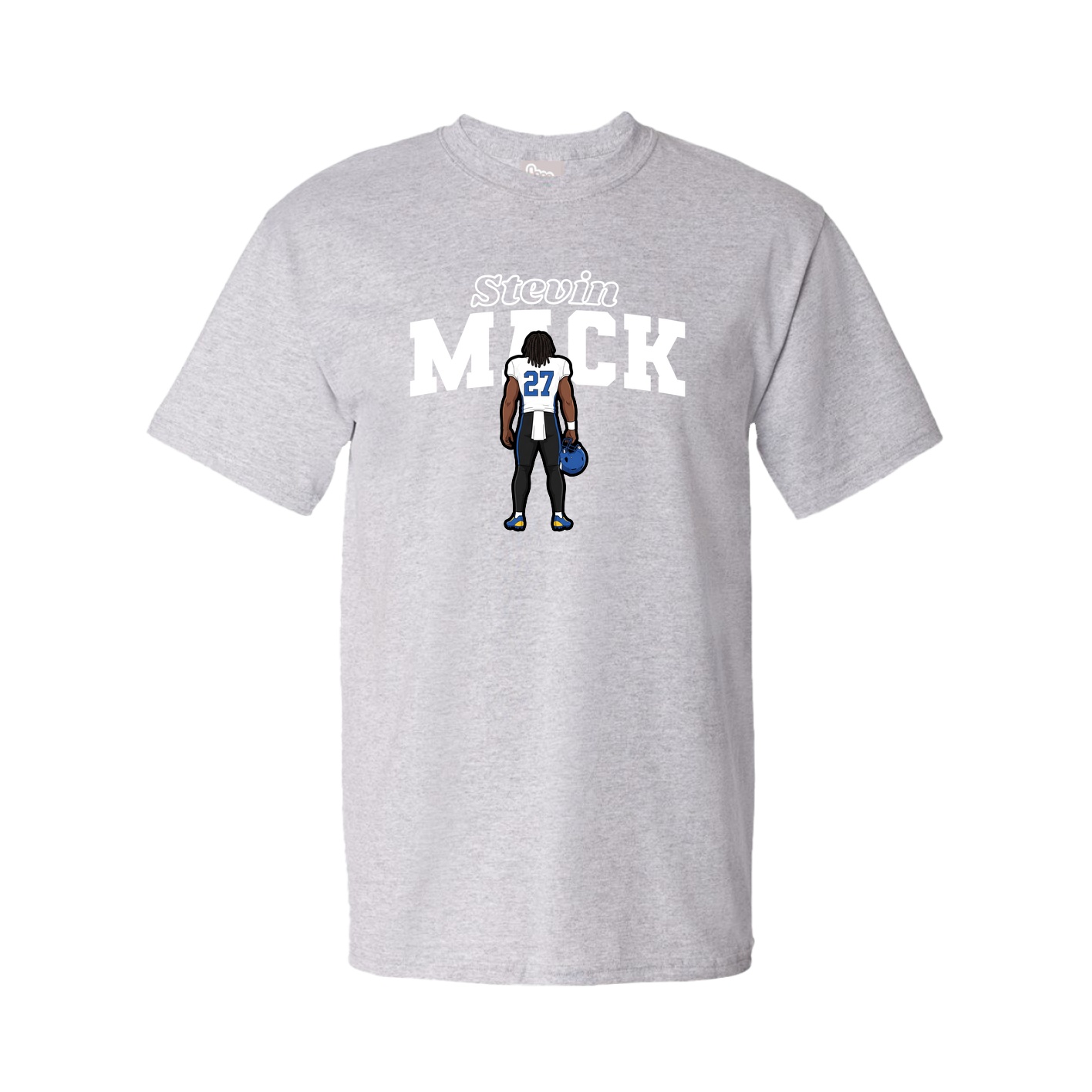Youth Tee — Name Arch in Grey