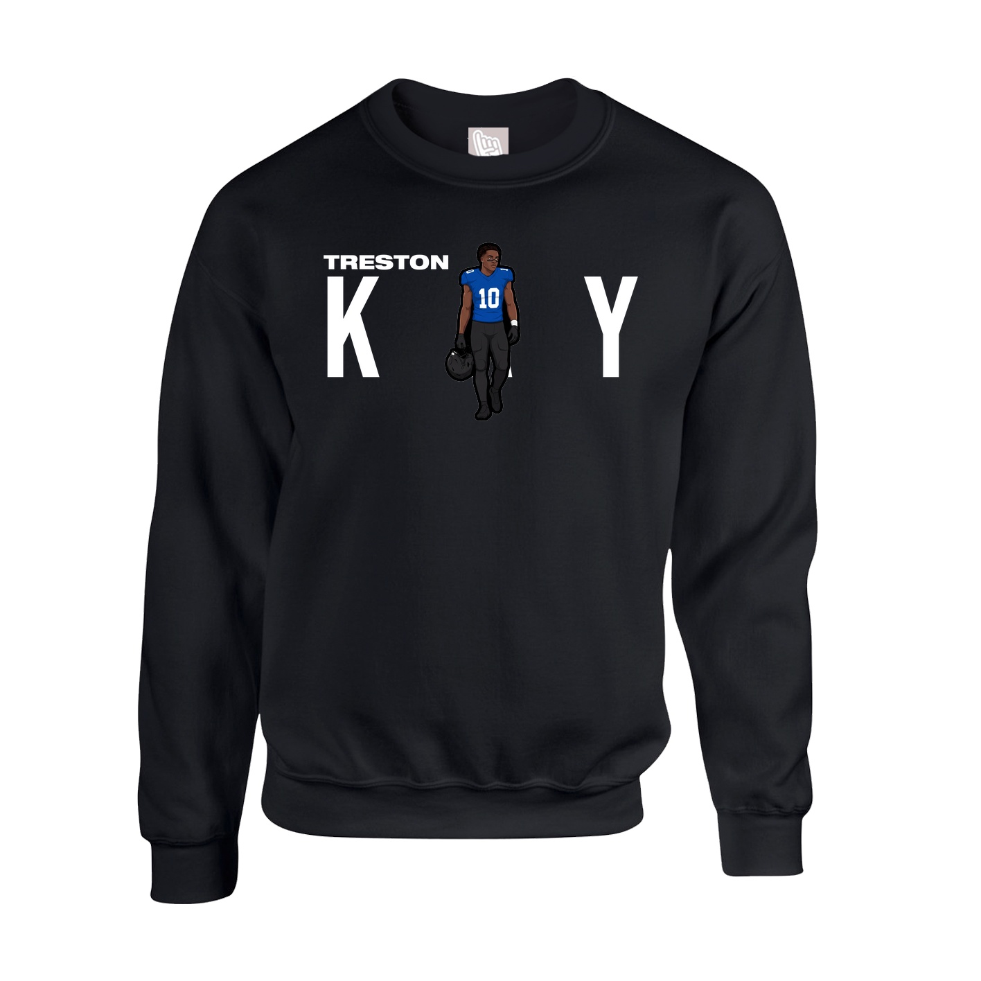 Fleece Crew — Player Name in Black