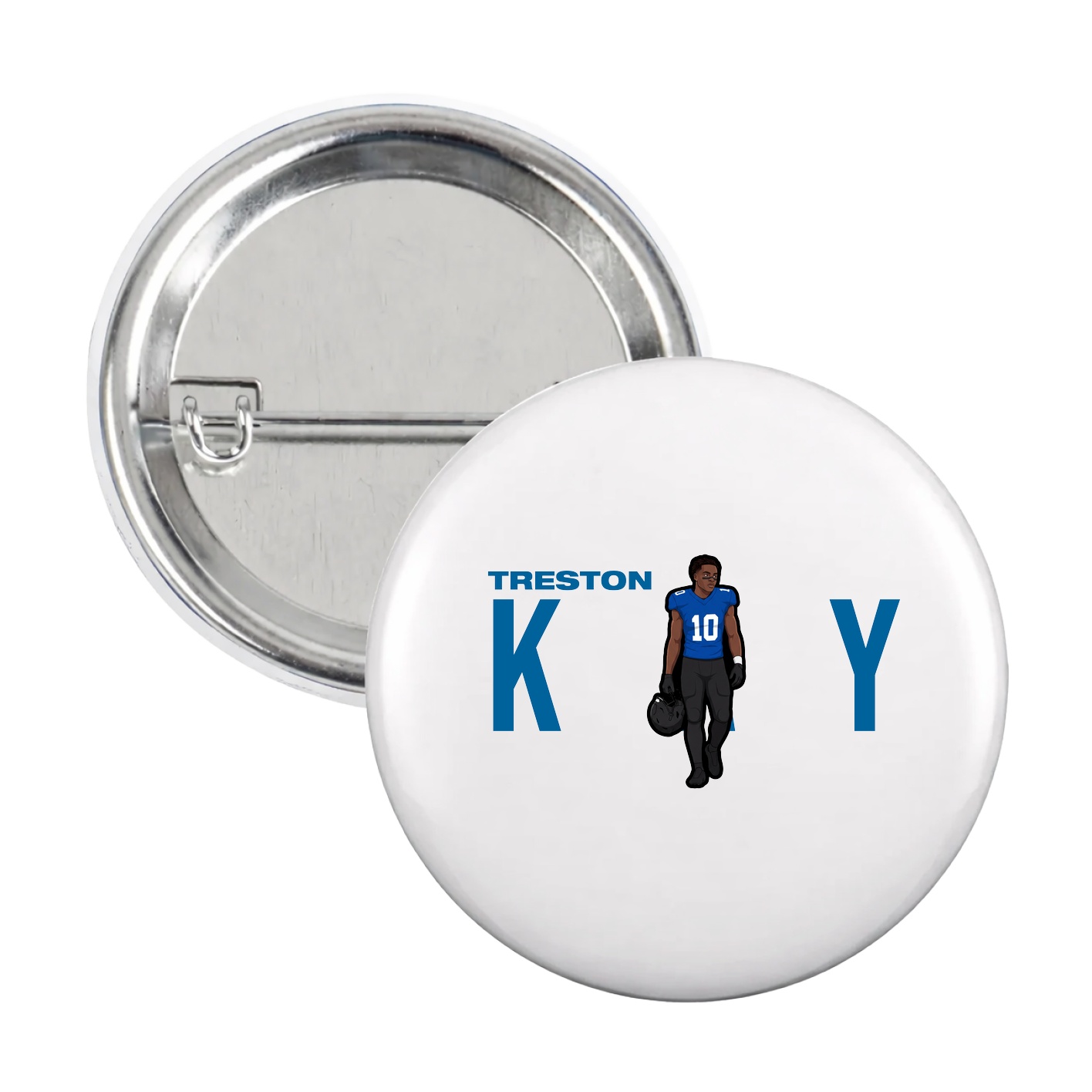 Game Day Button — Player Name in White