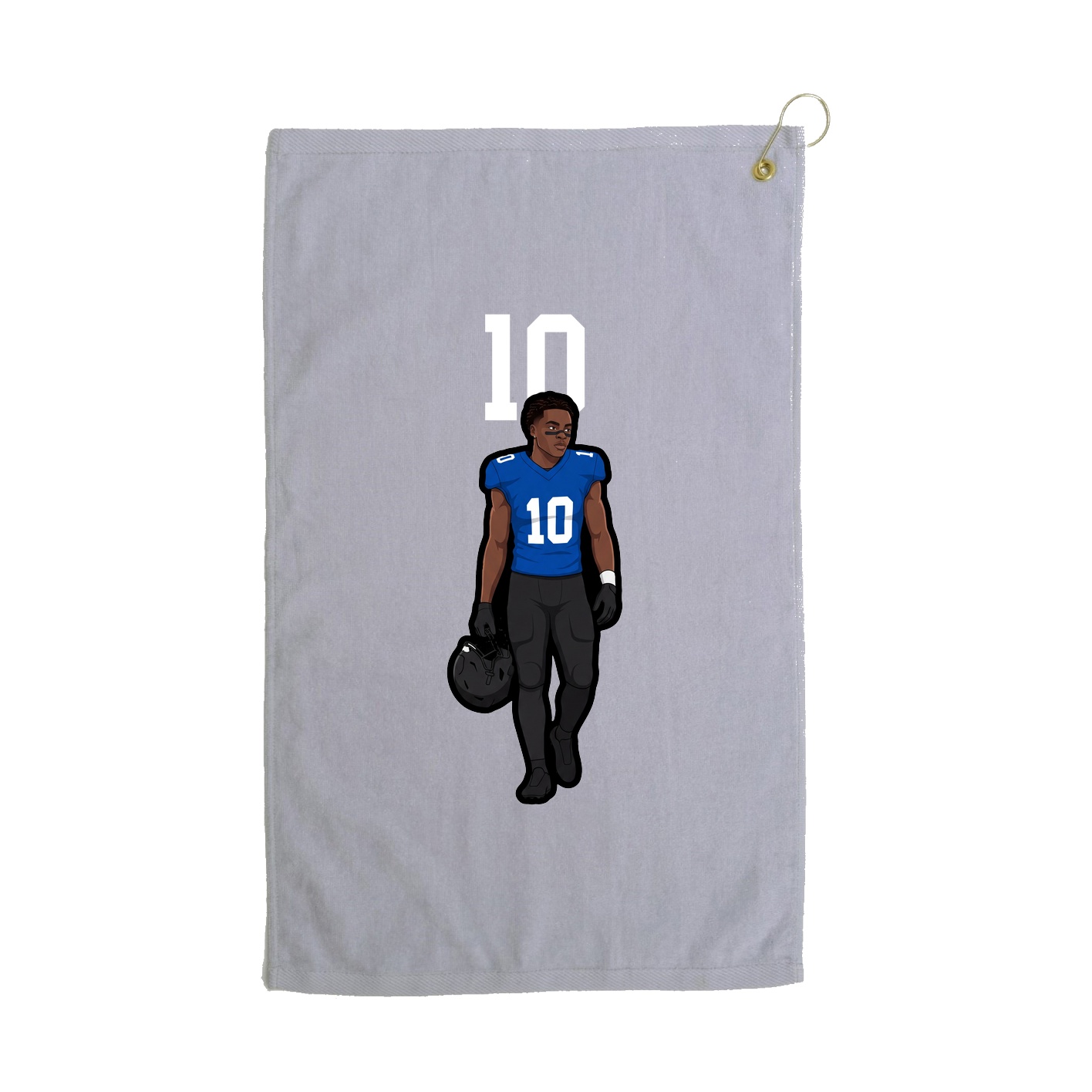 Golf Towel — Number Top in Grey