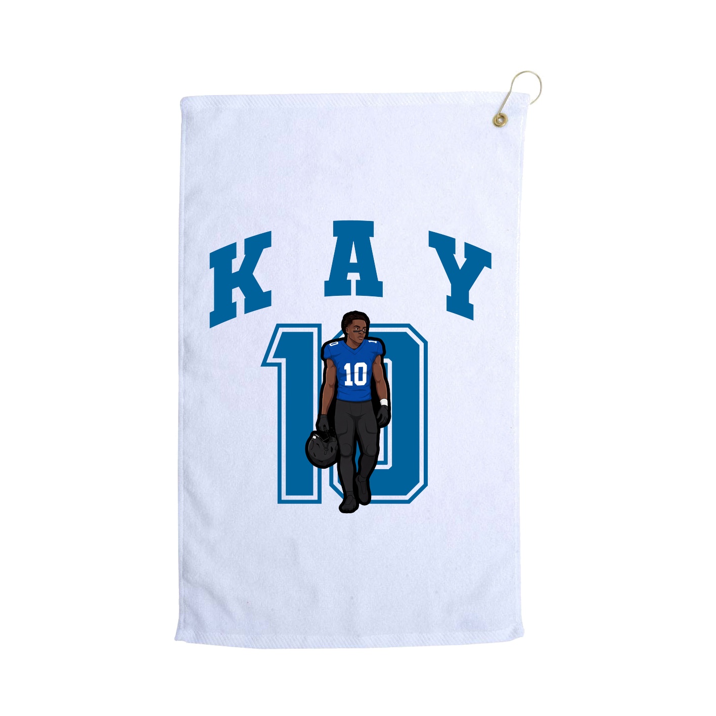 Golf Towel — Number in White