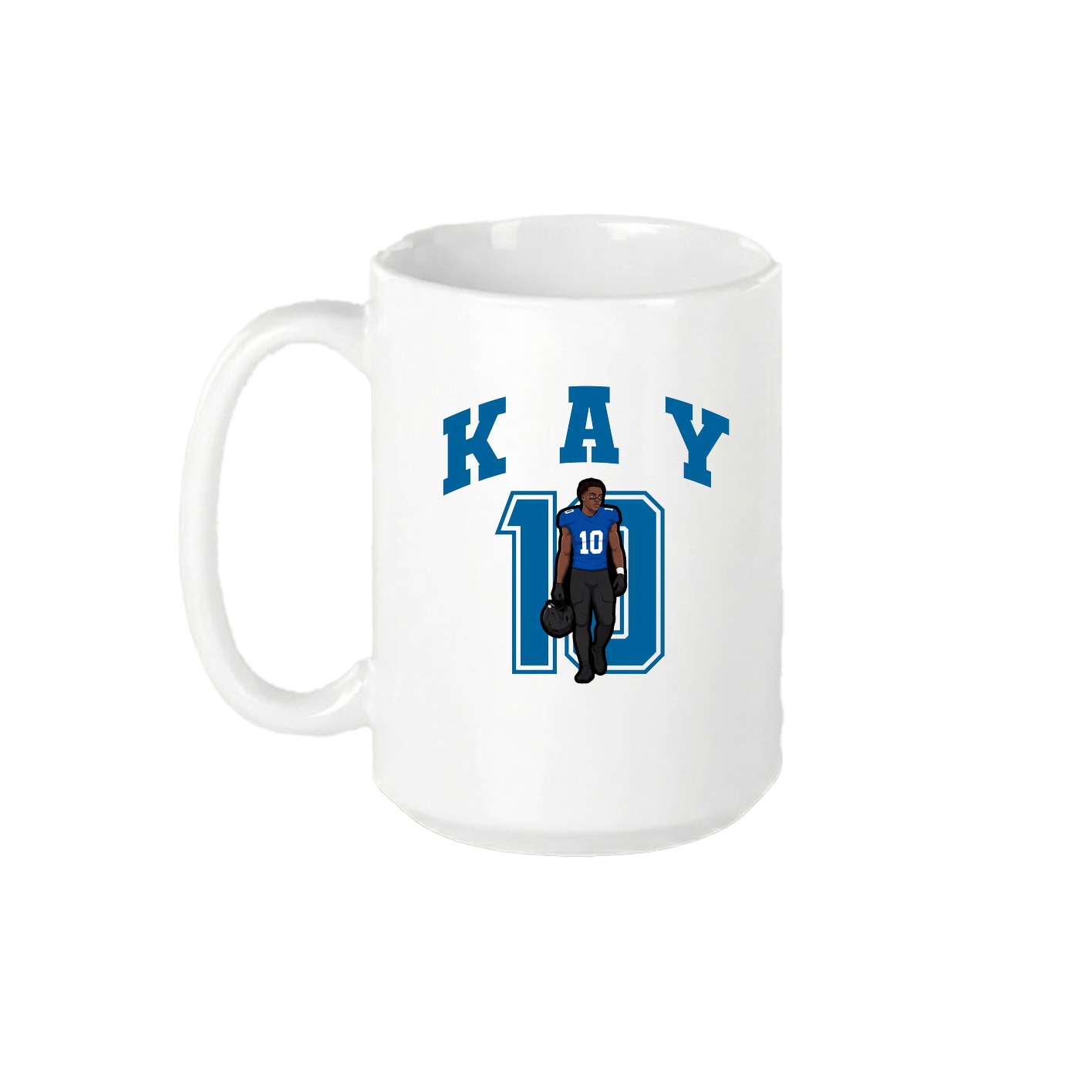 15oz Coffee Mug — Number in White
