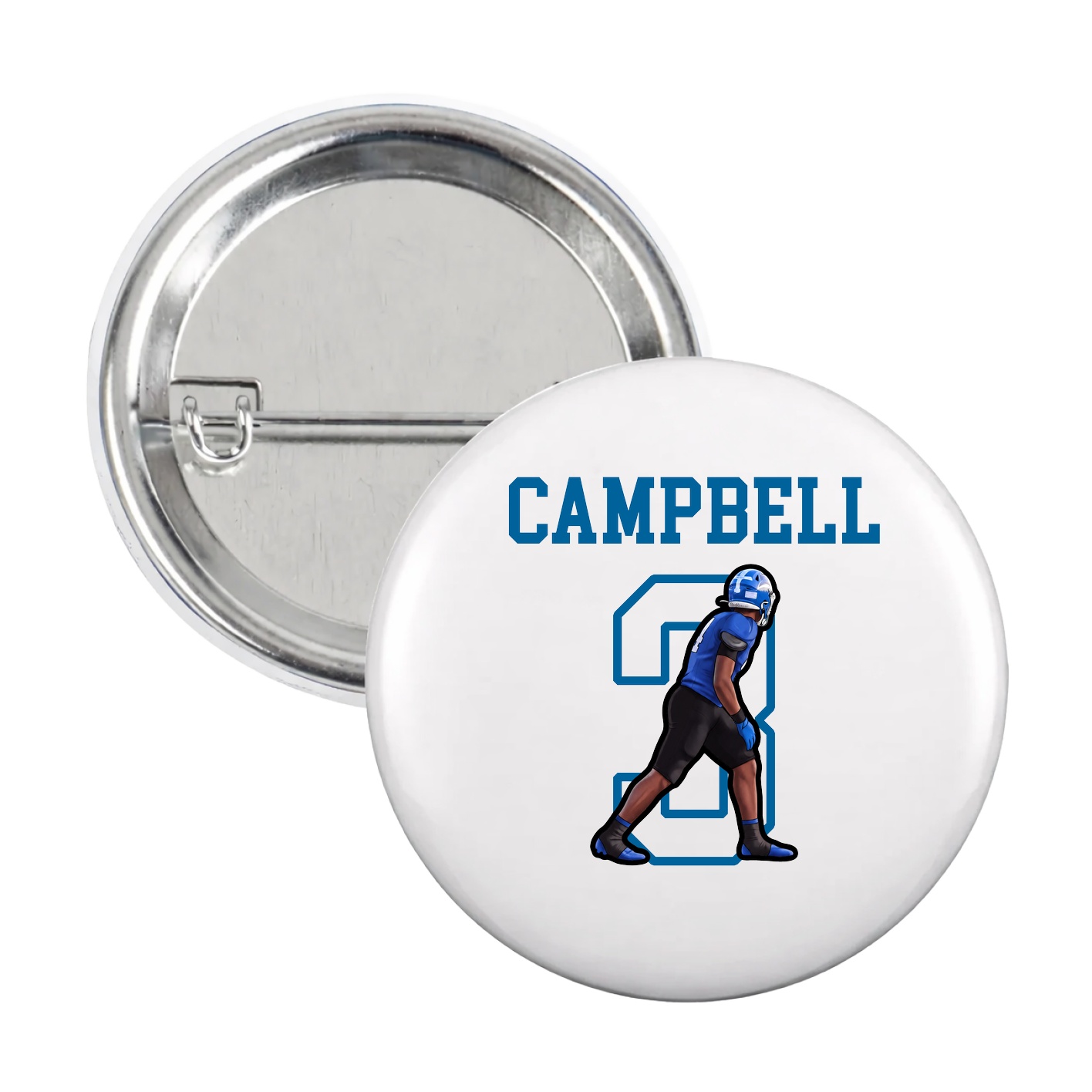 Game Day Button — Shirsey in White