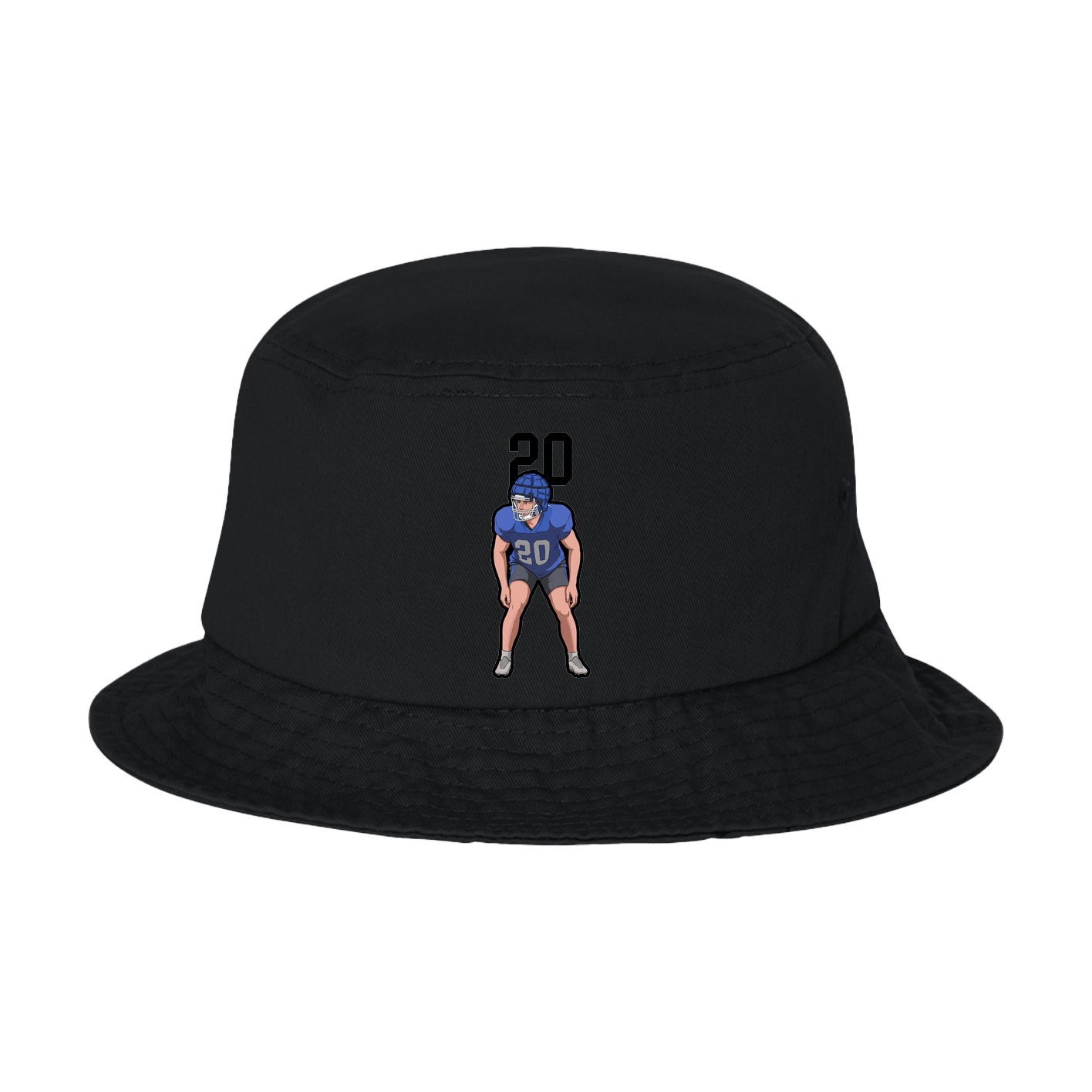 Bucket Cap — Number Top in Black