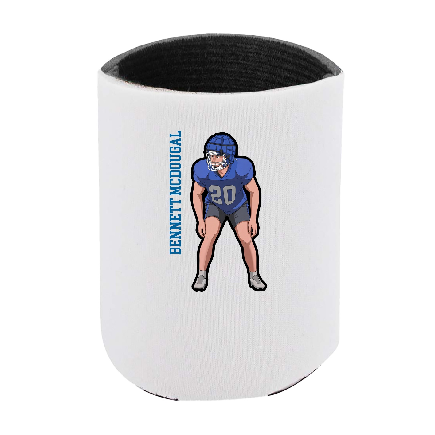 Can Holder — Name Vertical in White