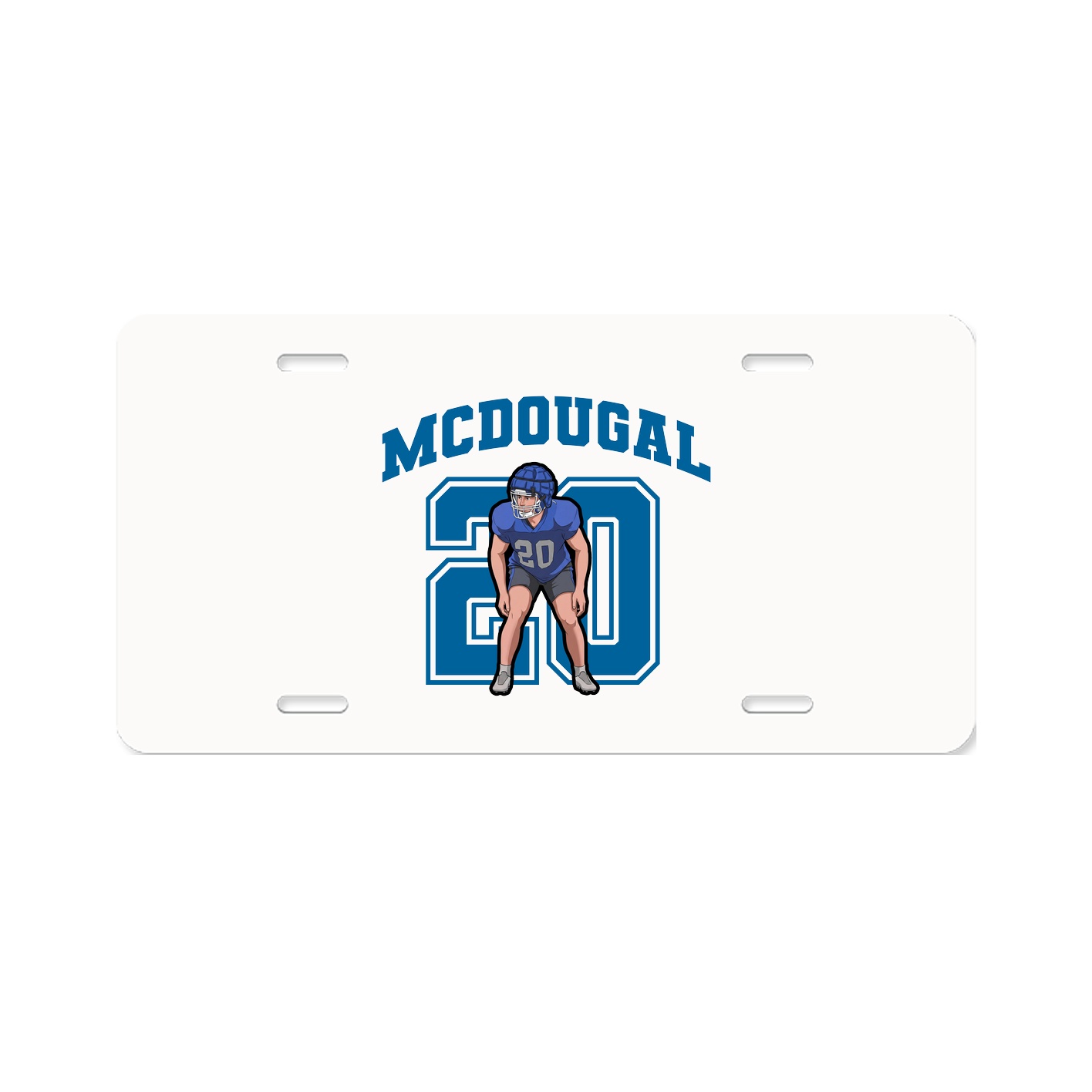 License Plate — Number in Classic