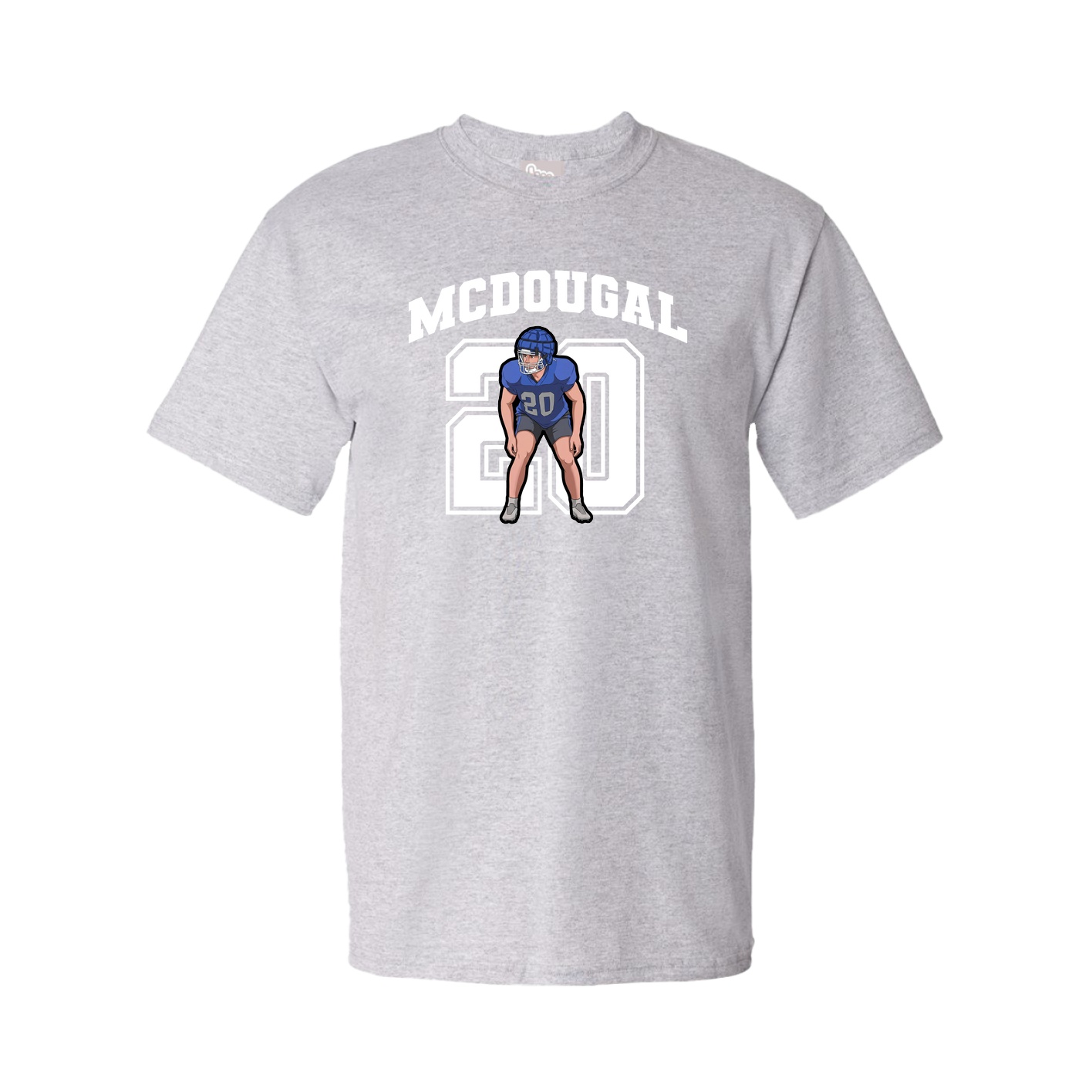 Youth Tee — Number in Grey