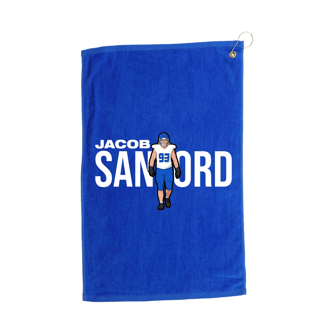 Golf Towel — Player Name in Royal