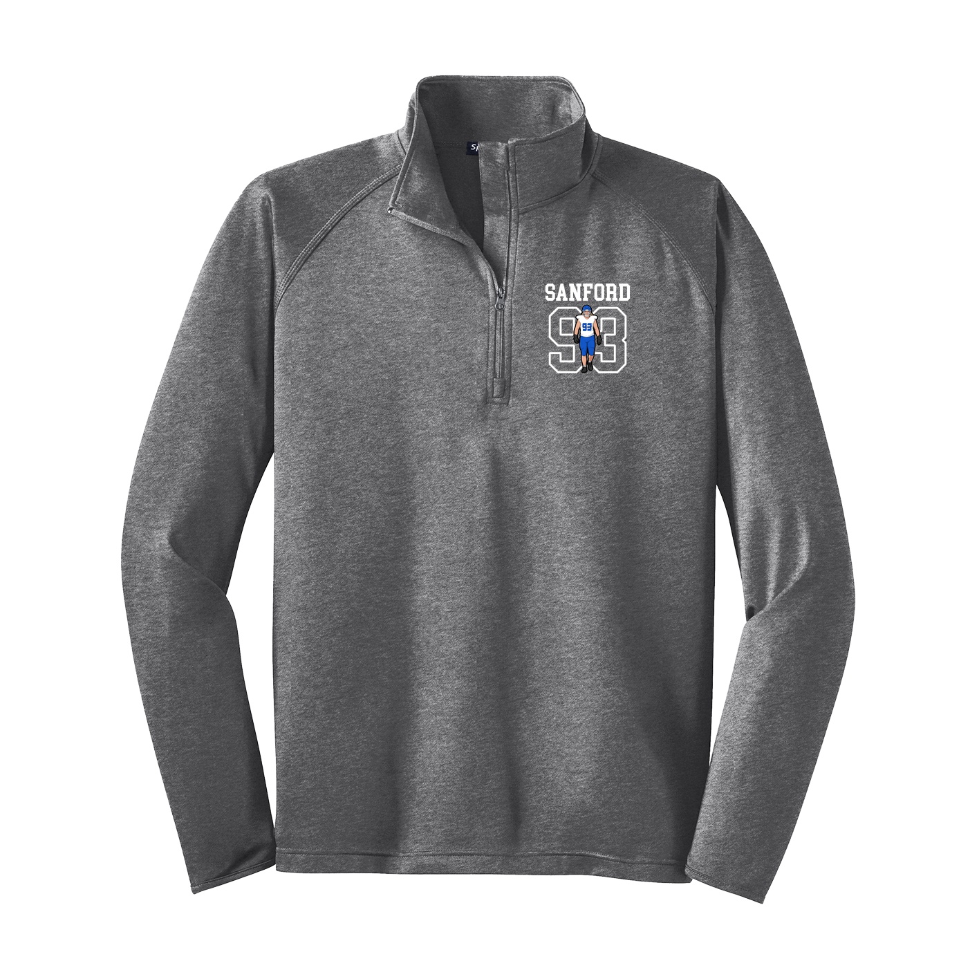 Q-Zip Pullover — Shirsey in Grey