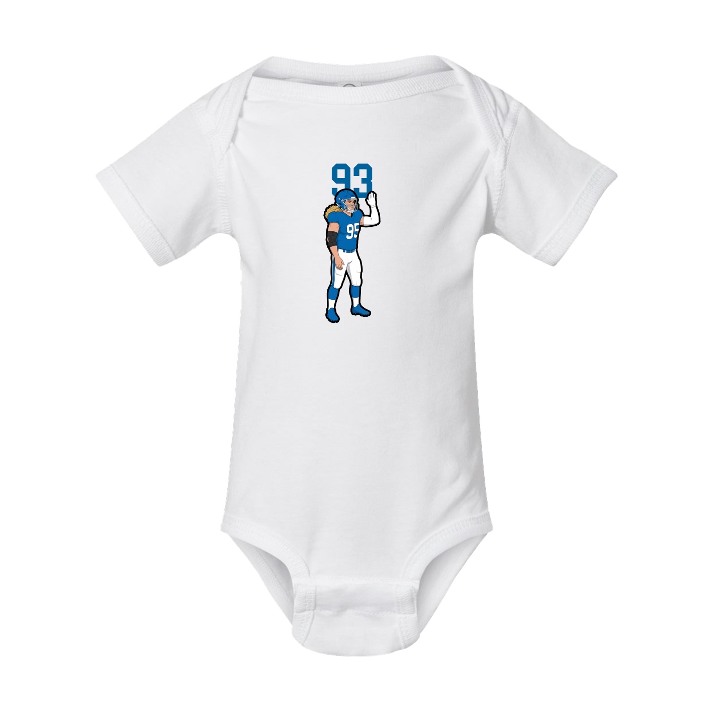 Baby Onesie — Number Top in White