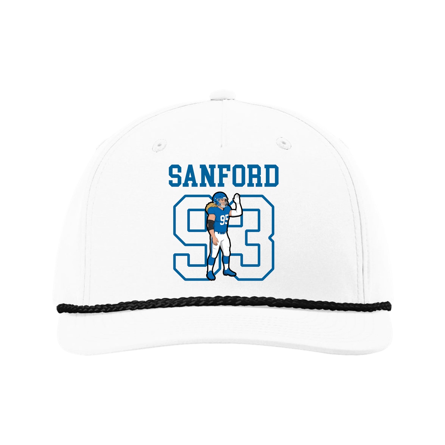 Five-Panel Classic Rope Cap — Shirsey in White