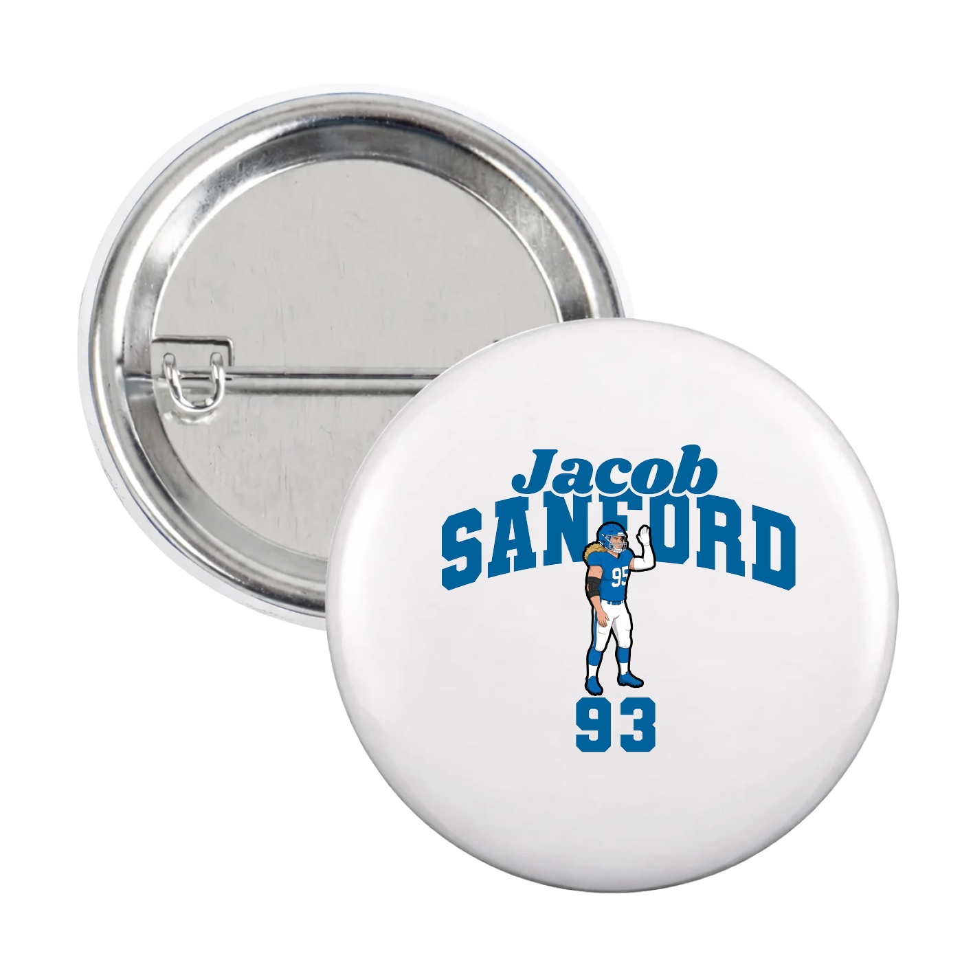Game Day Button — Signature Arch in White