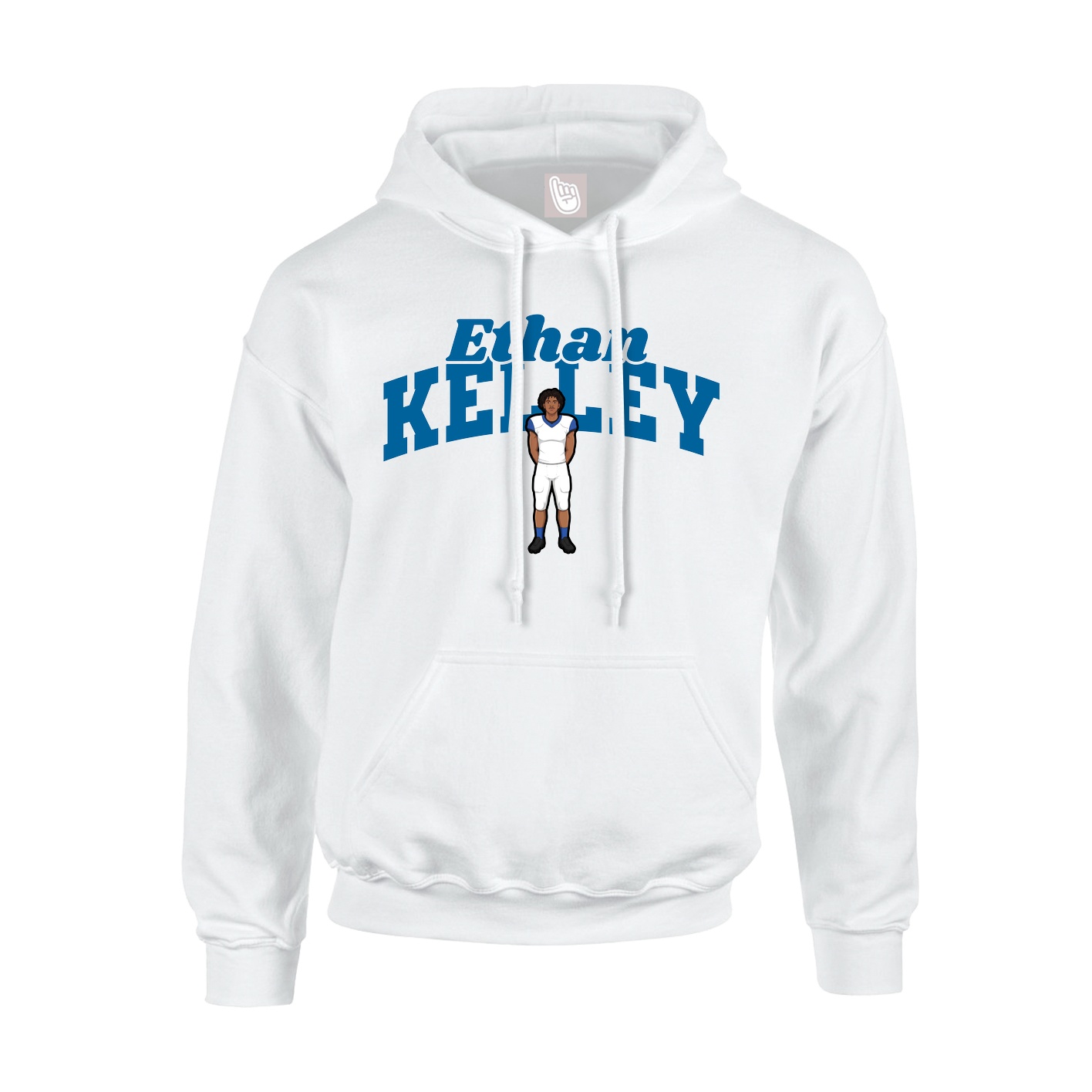 Hoodie — Signature Arch in White