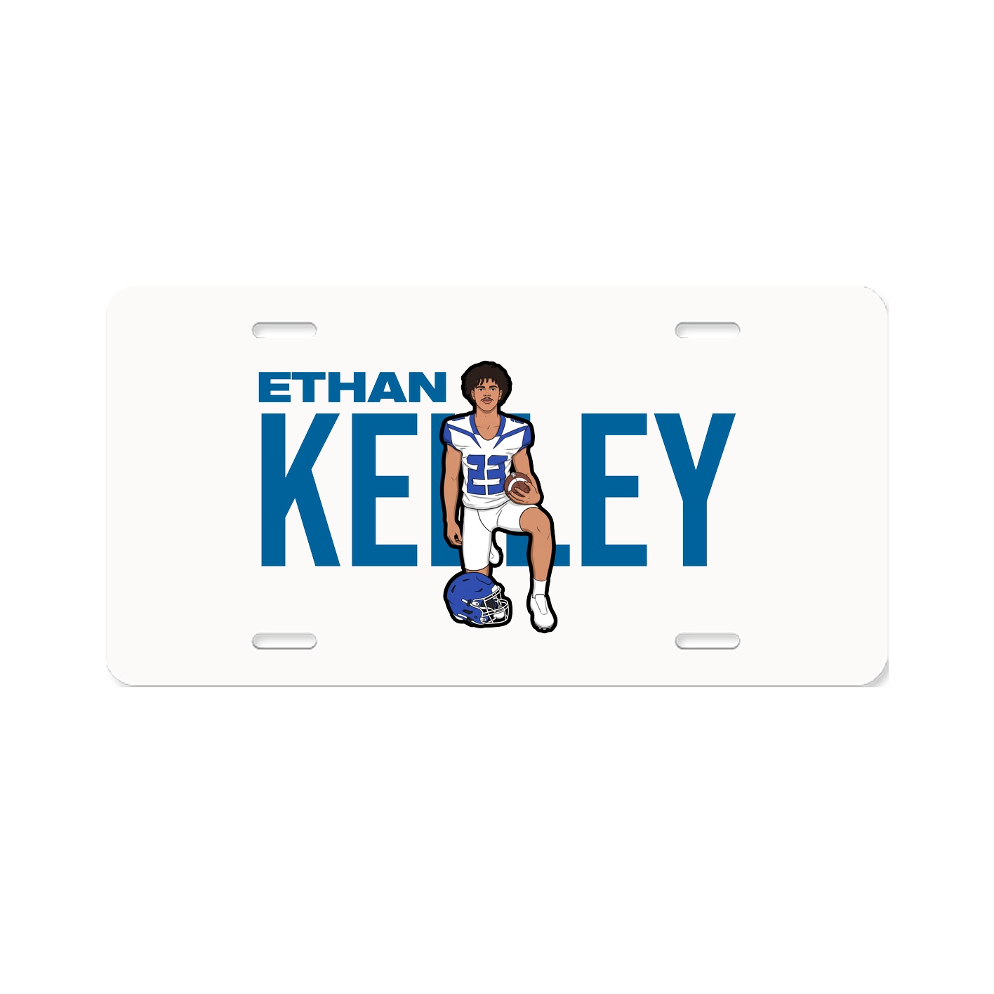 License Plate — Player Name in Classic
