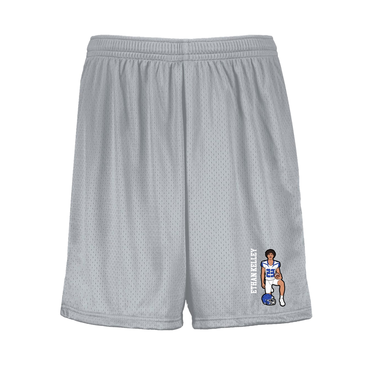 Shorts — Name Vertical in Silver