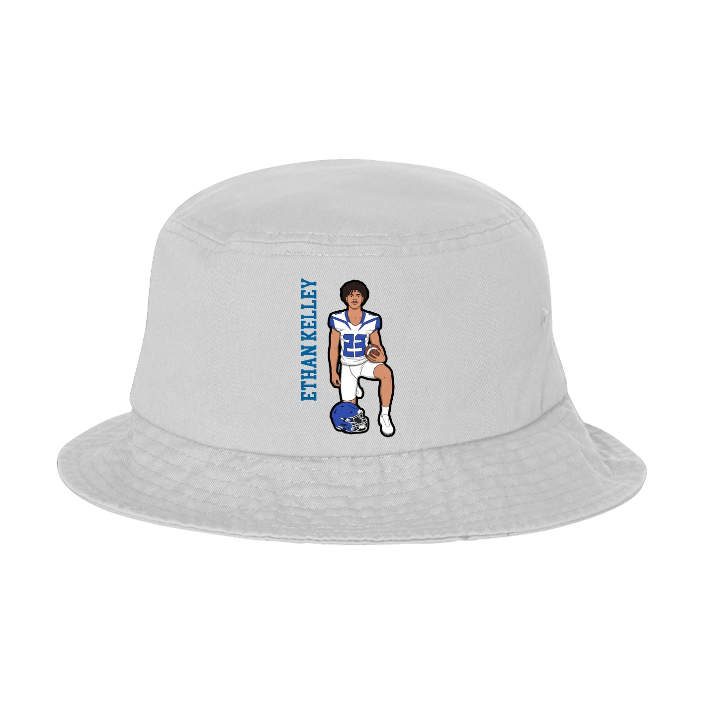 Bucket Cap — Name Vertical in White