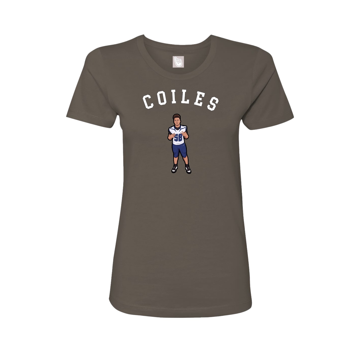 Fitted Women's Tee — Shirsey Arch in Grey