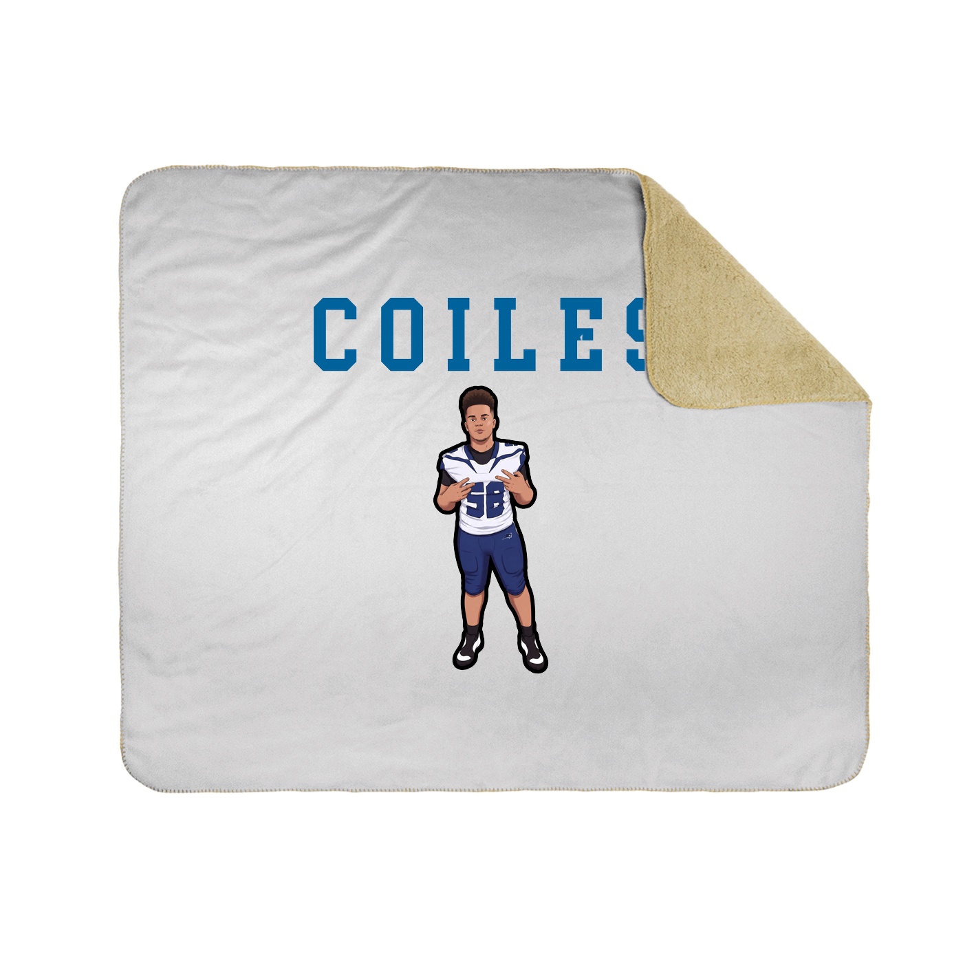 Throw Blanket — Shirsey in White