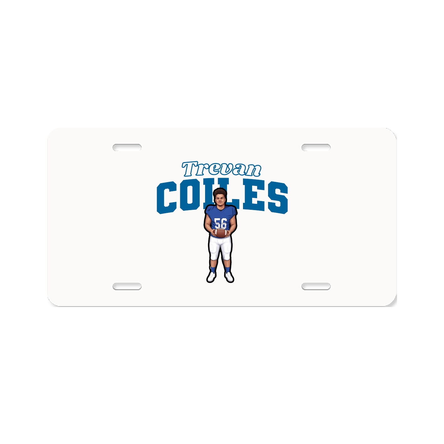 License Plate — Name Arch in Classic