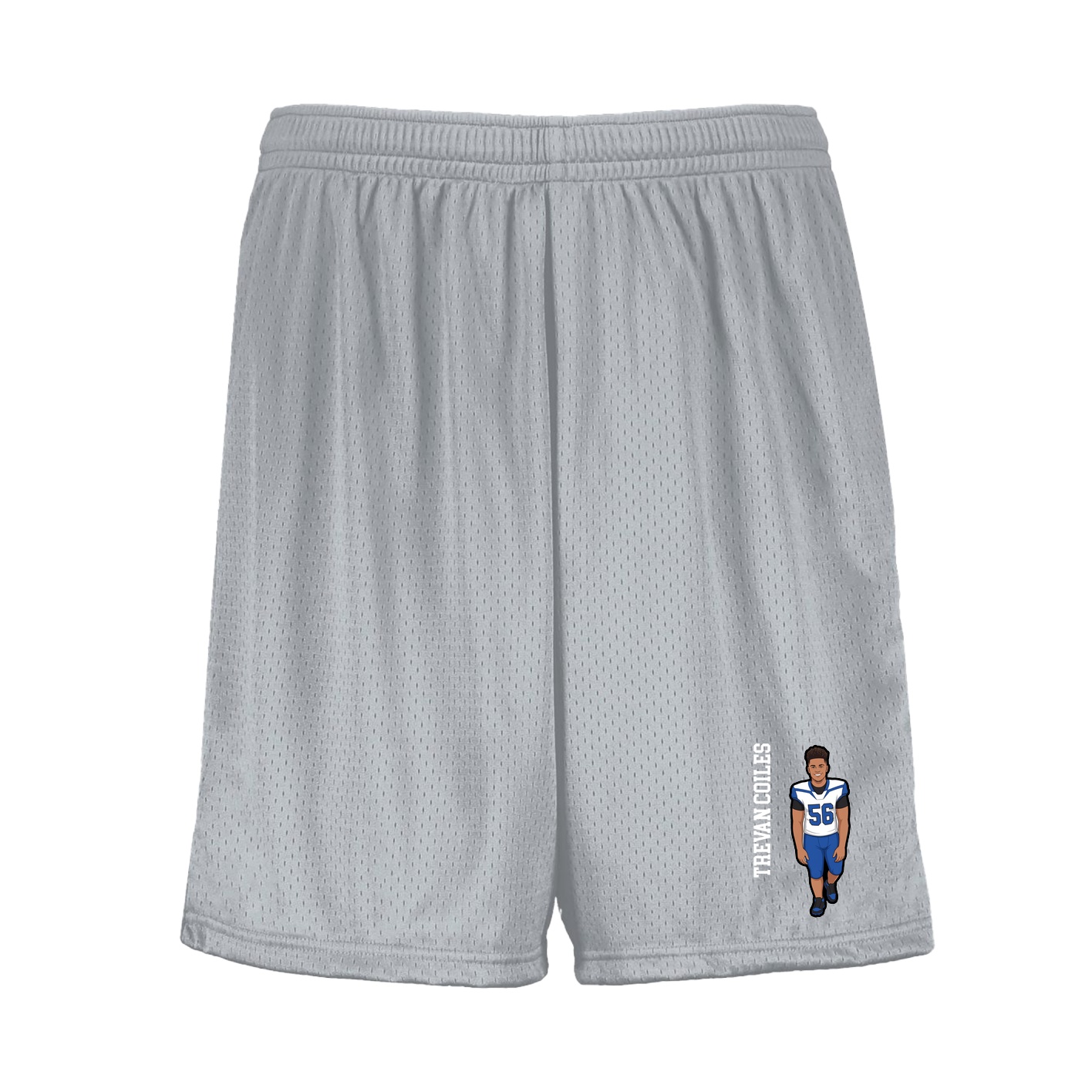 Shorts — Name Vertical in Silver